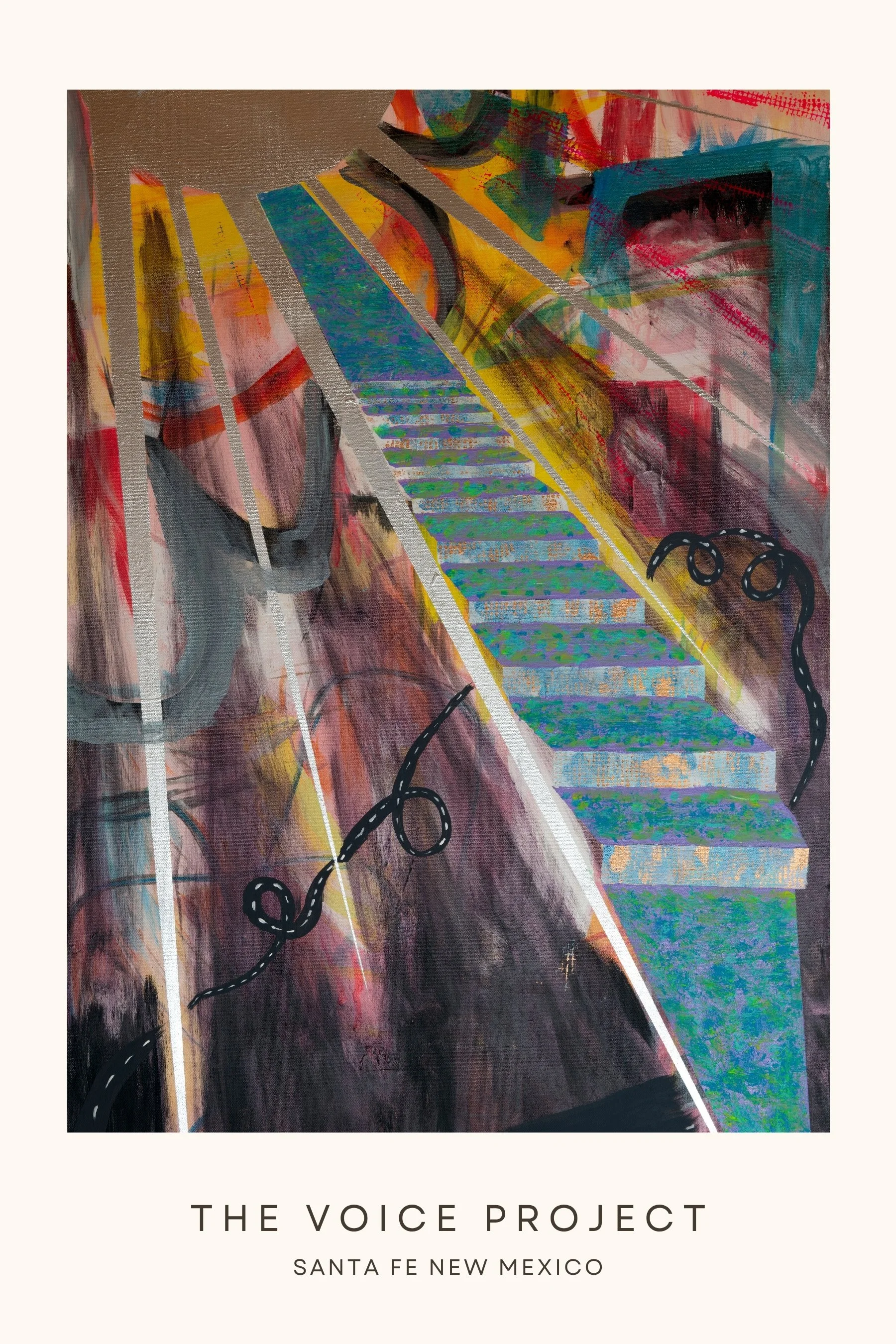 Postcard from the Voice Project - Artist: Luis Castro, Print & Distribution courtesy of Santa Fe International Literary Festival