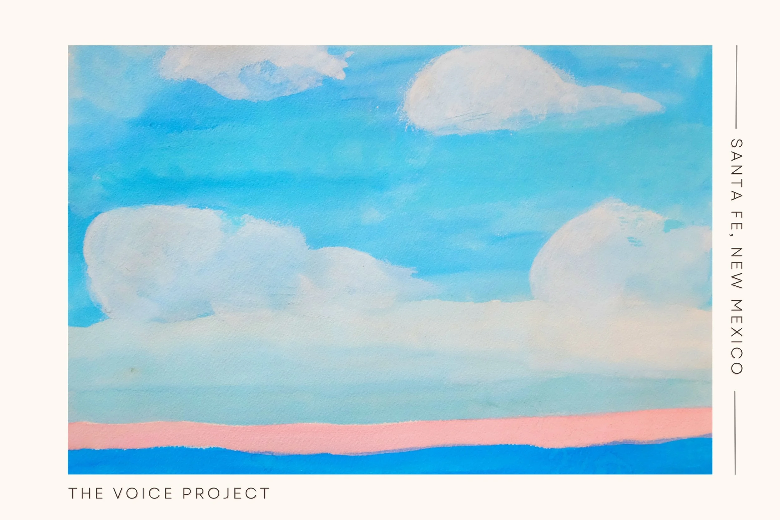 Postcard from the Voice Project - Artist: David Trujillo, Print & Distribution courtesy of Santa Fe International Literary Festival