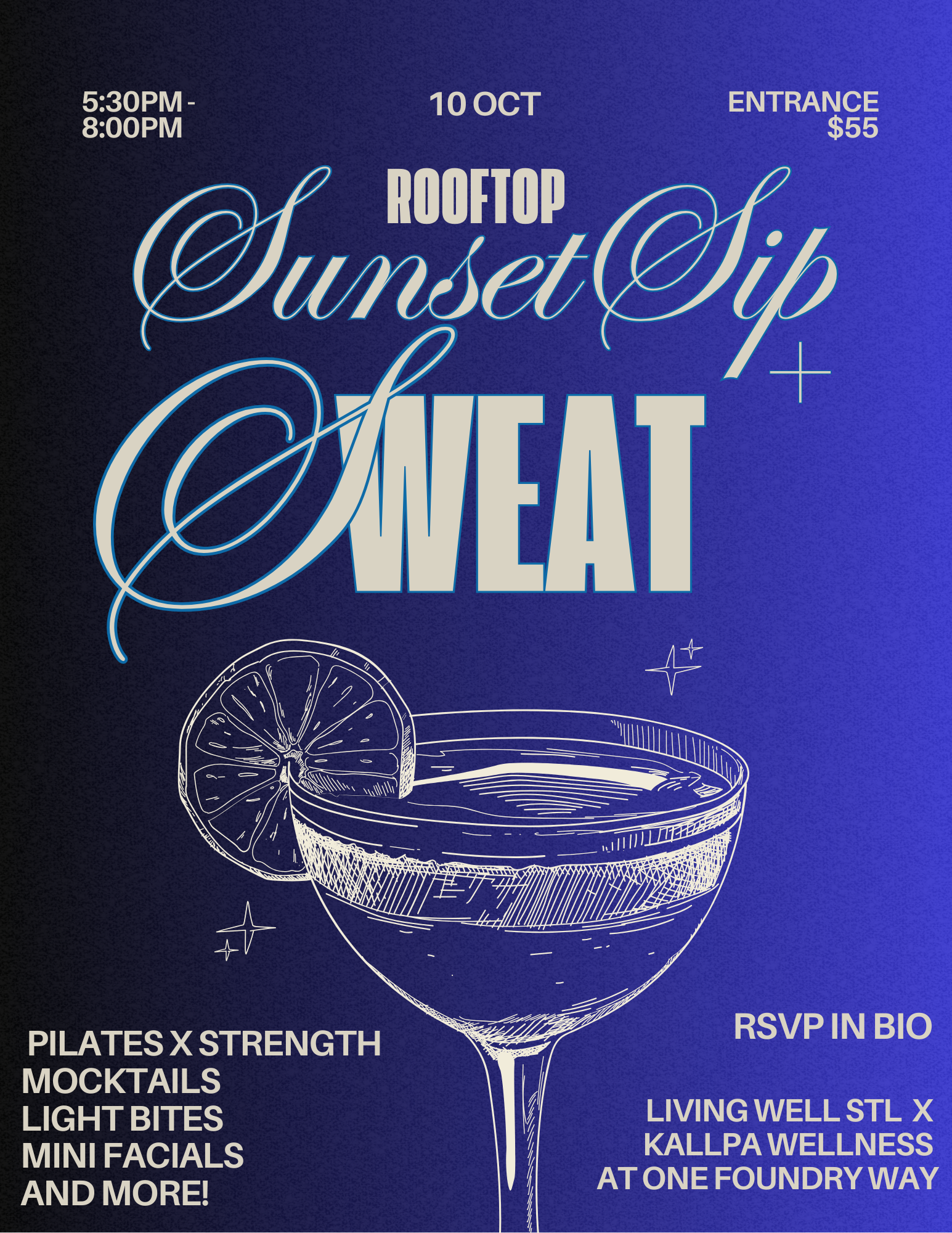 Sunset Sip + Sweat