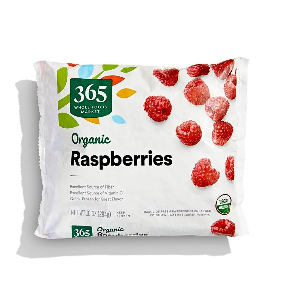 Product image of Organic Raspberries (Frozen)