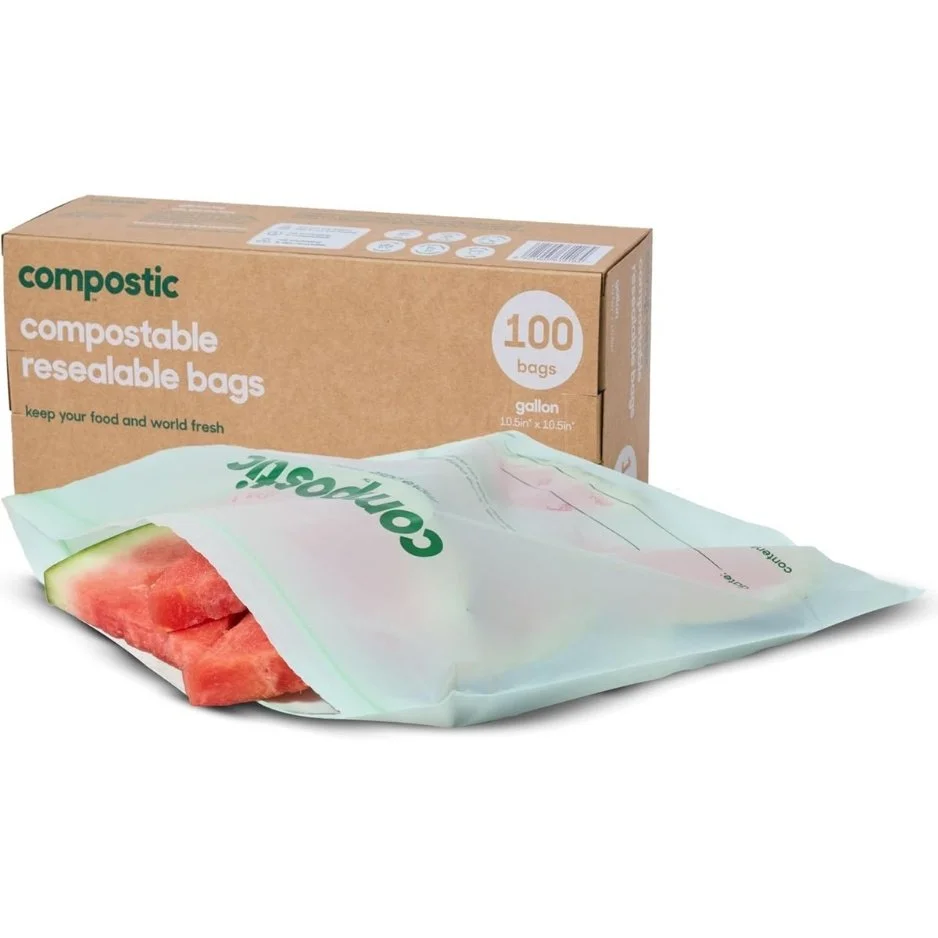 Product image of Compostable Resealable Storage Bags