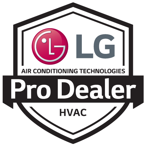LG Pro Dealer logo with text on a black background.