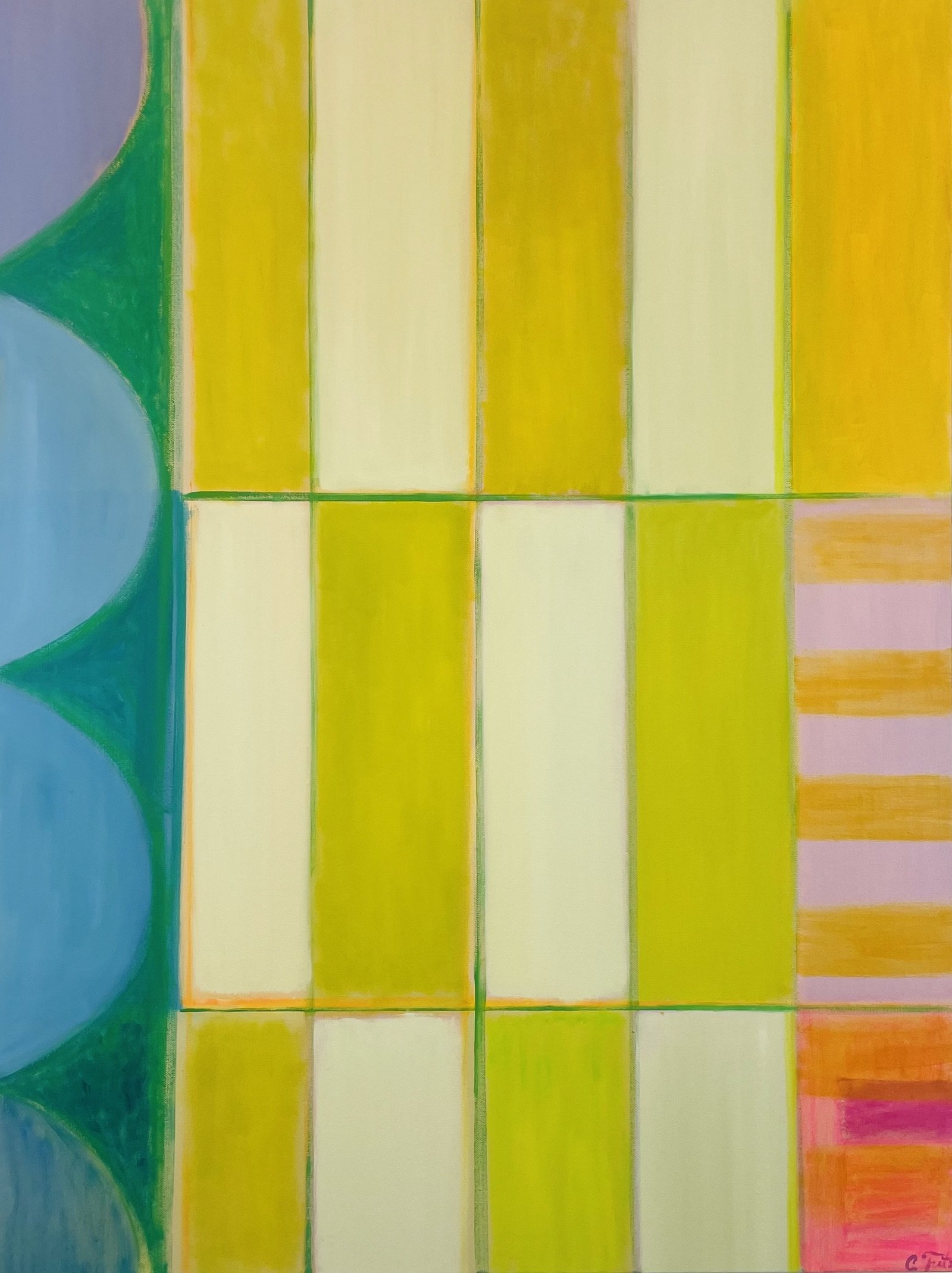 "Transform Painting (0324AY)" Oil on canvas. 40 x 30" (2024)