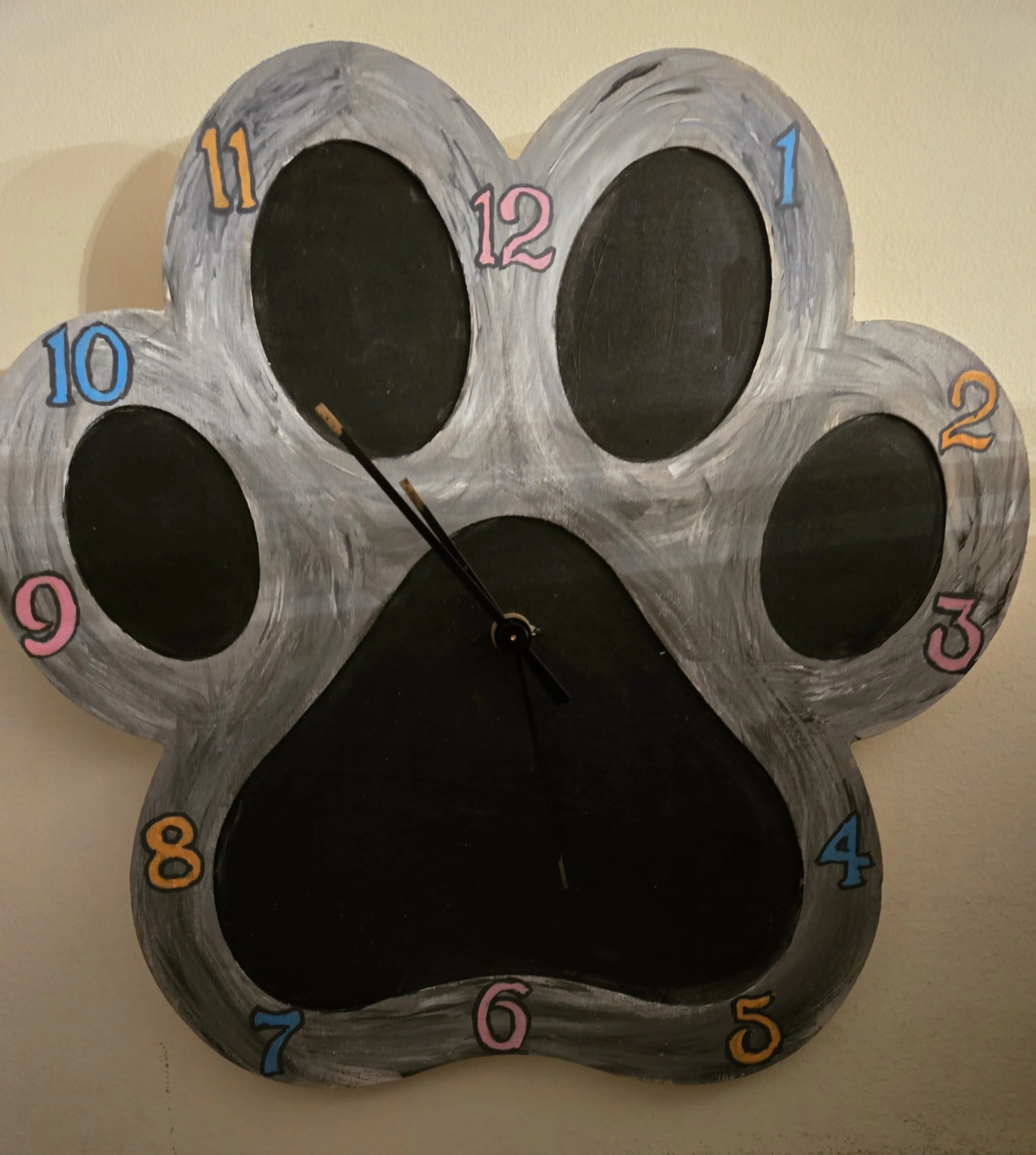 Dog Paw Clock