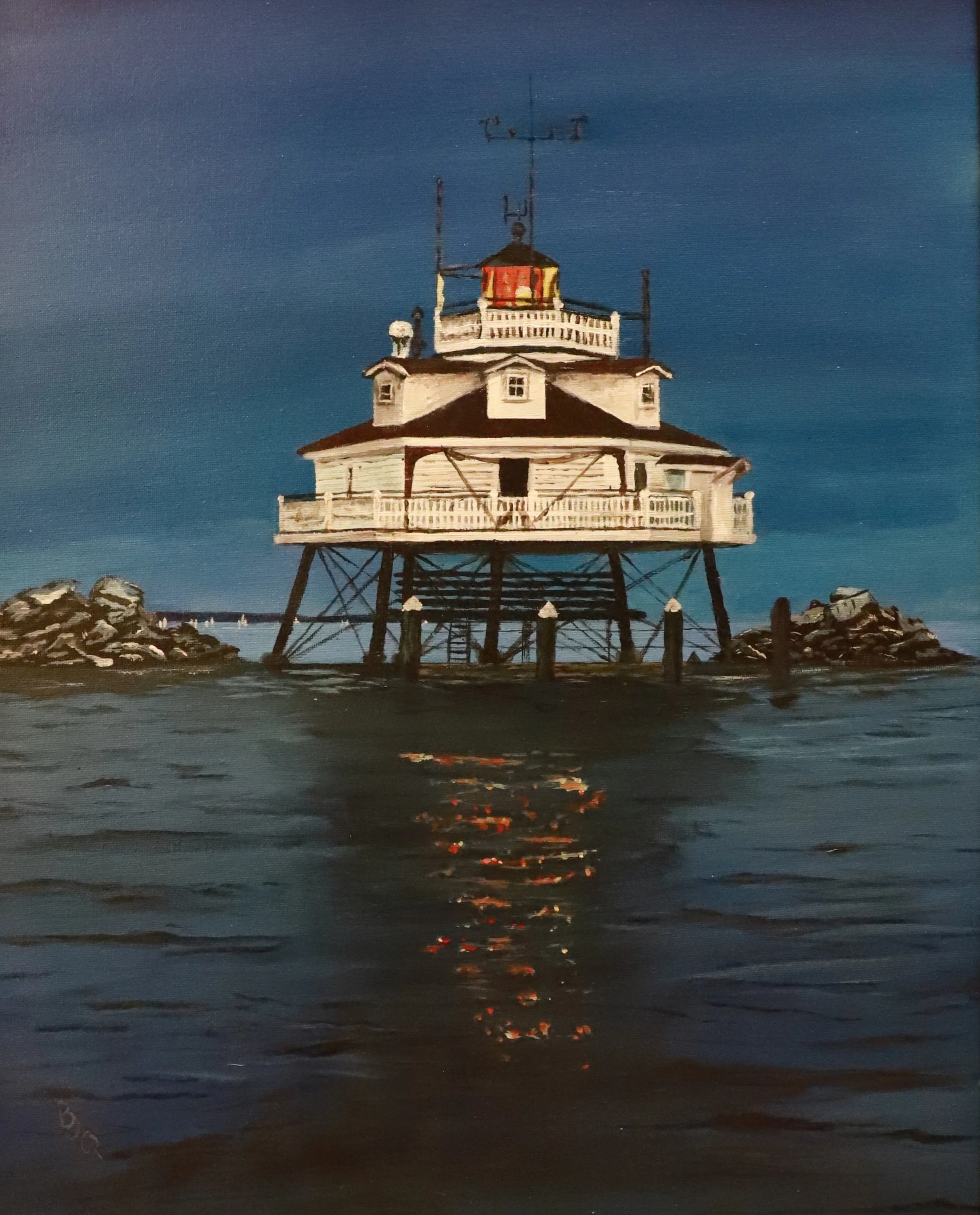 Thomas Point Shoal Lighthouse, MD - Acrylic Feb 2026