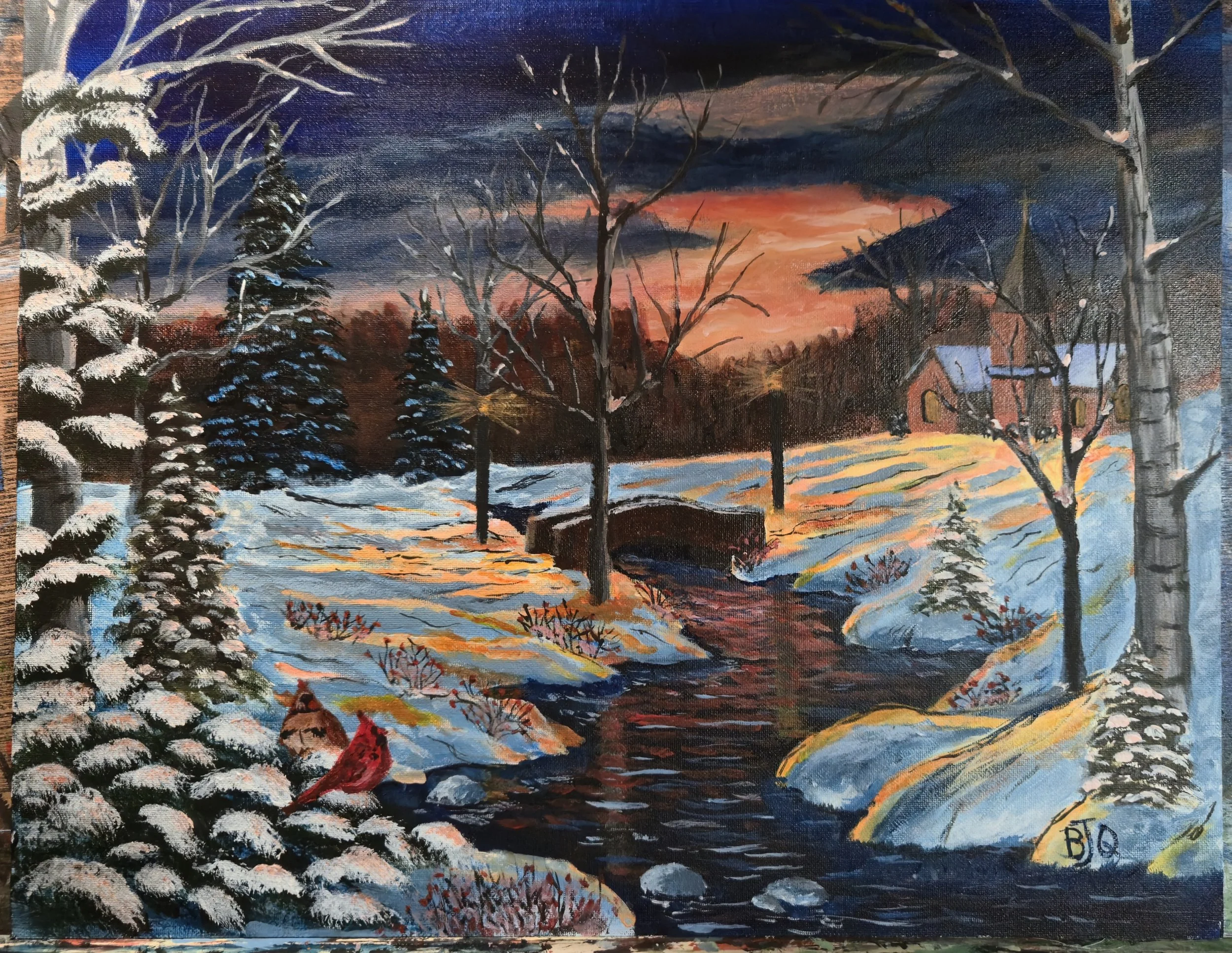 Hope Shines - Acrylic on Canvas Board - December 2025