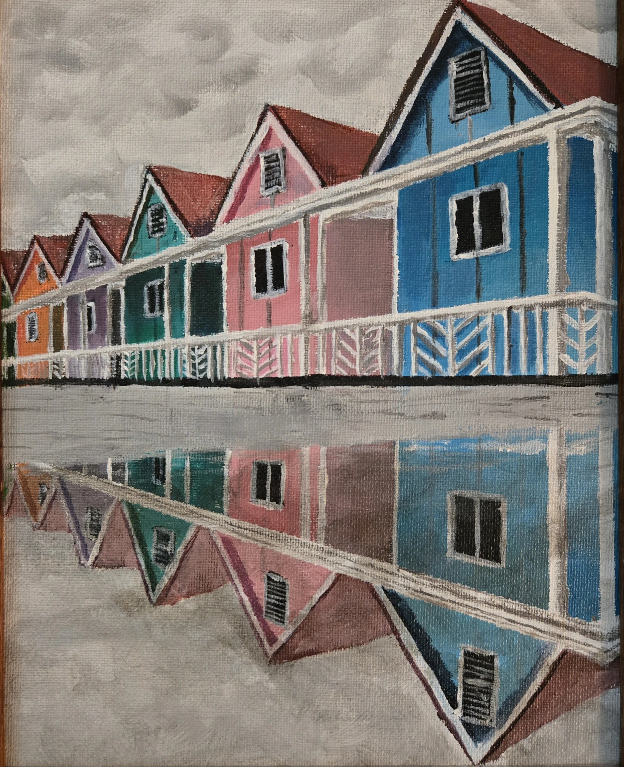 Reflections After the Rain - Acrylic on Canvas Board - March 2025