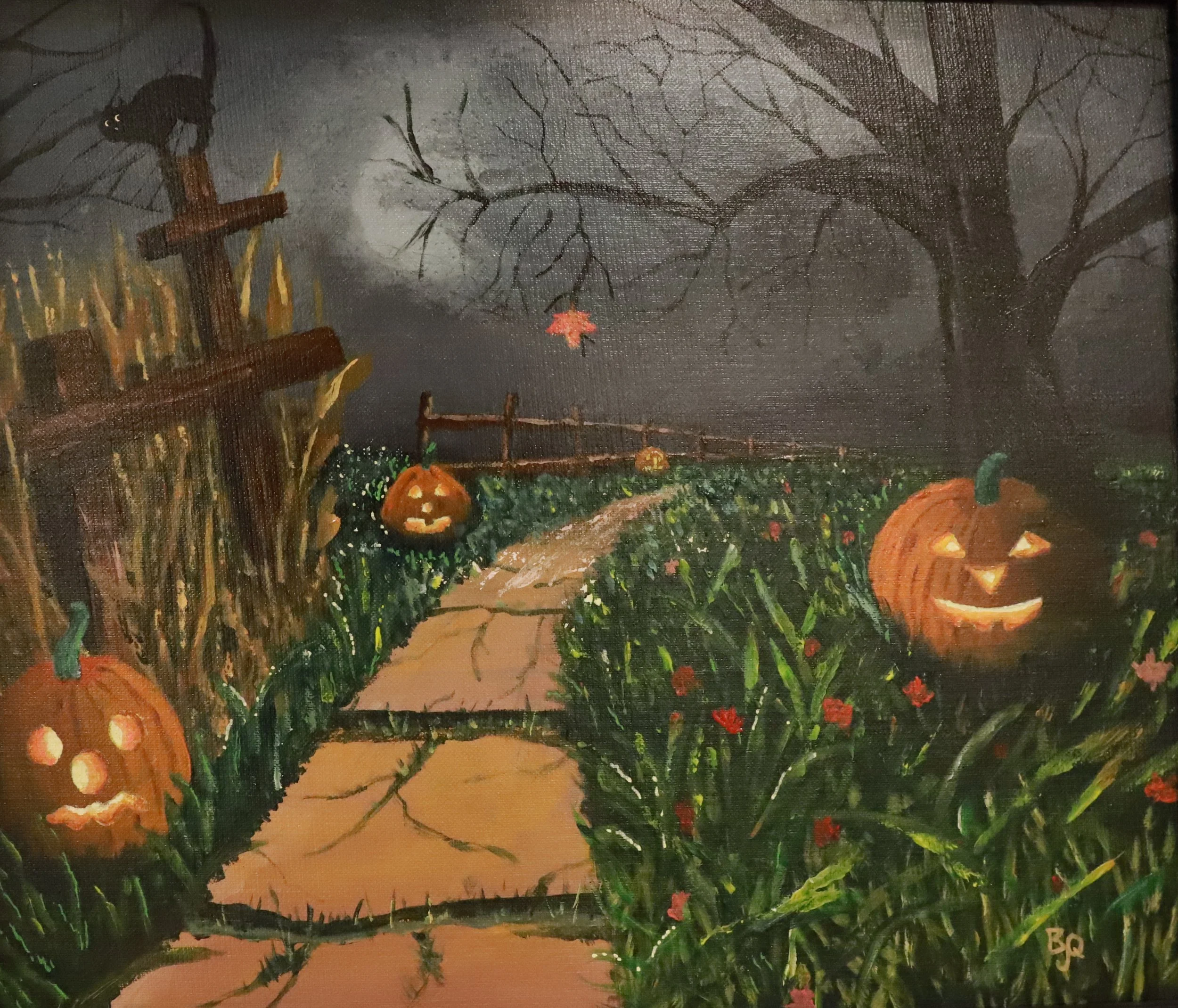 Hit the Road Jack-O-Lantern - Acrylic on Canvas Board - Oct 2024