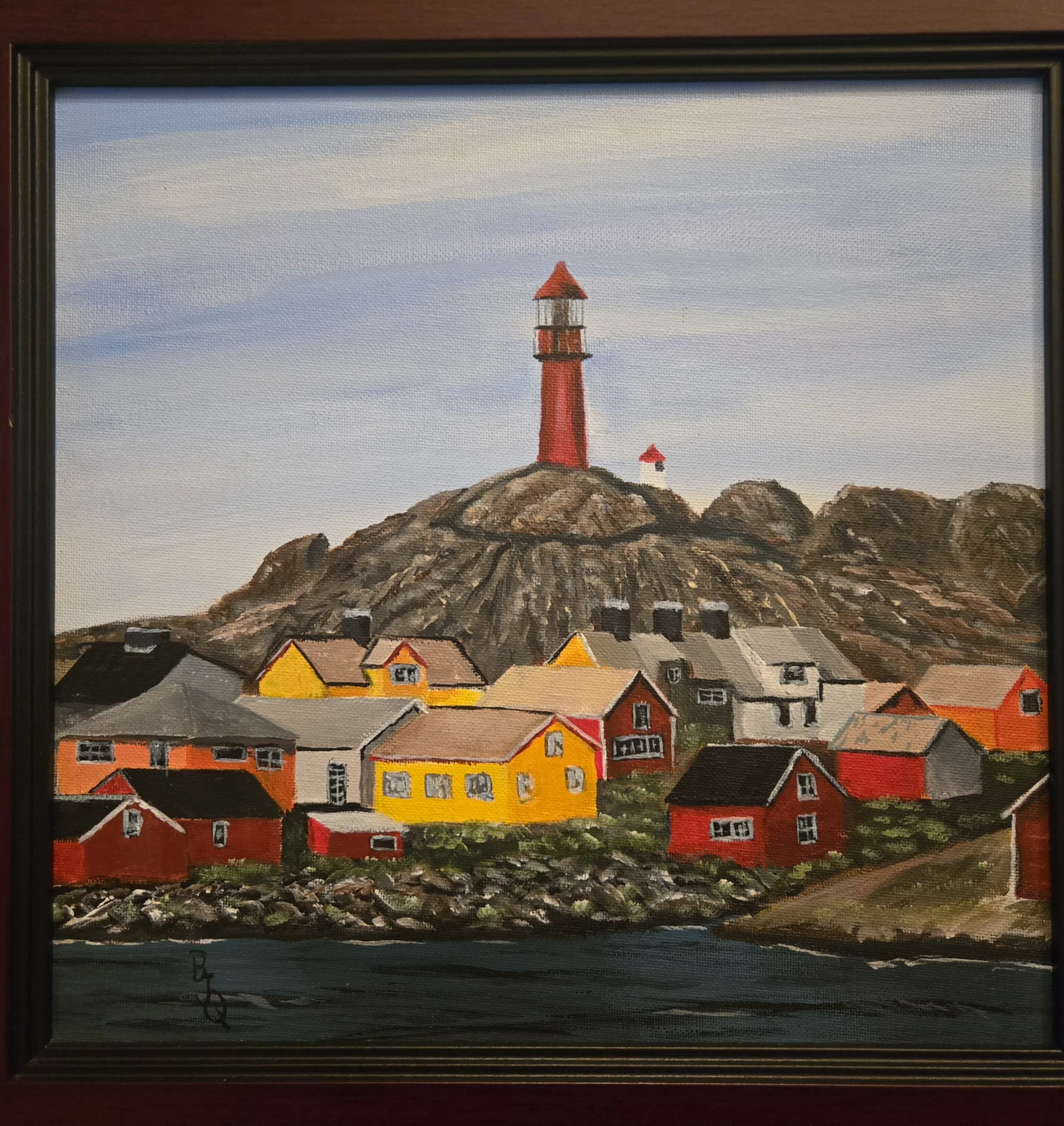 Ona Lighthouse, Norway - Acrylic on Canvas Panel - Oct 2025