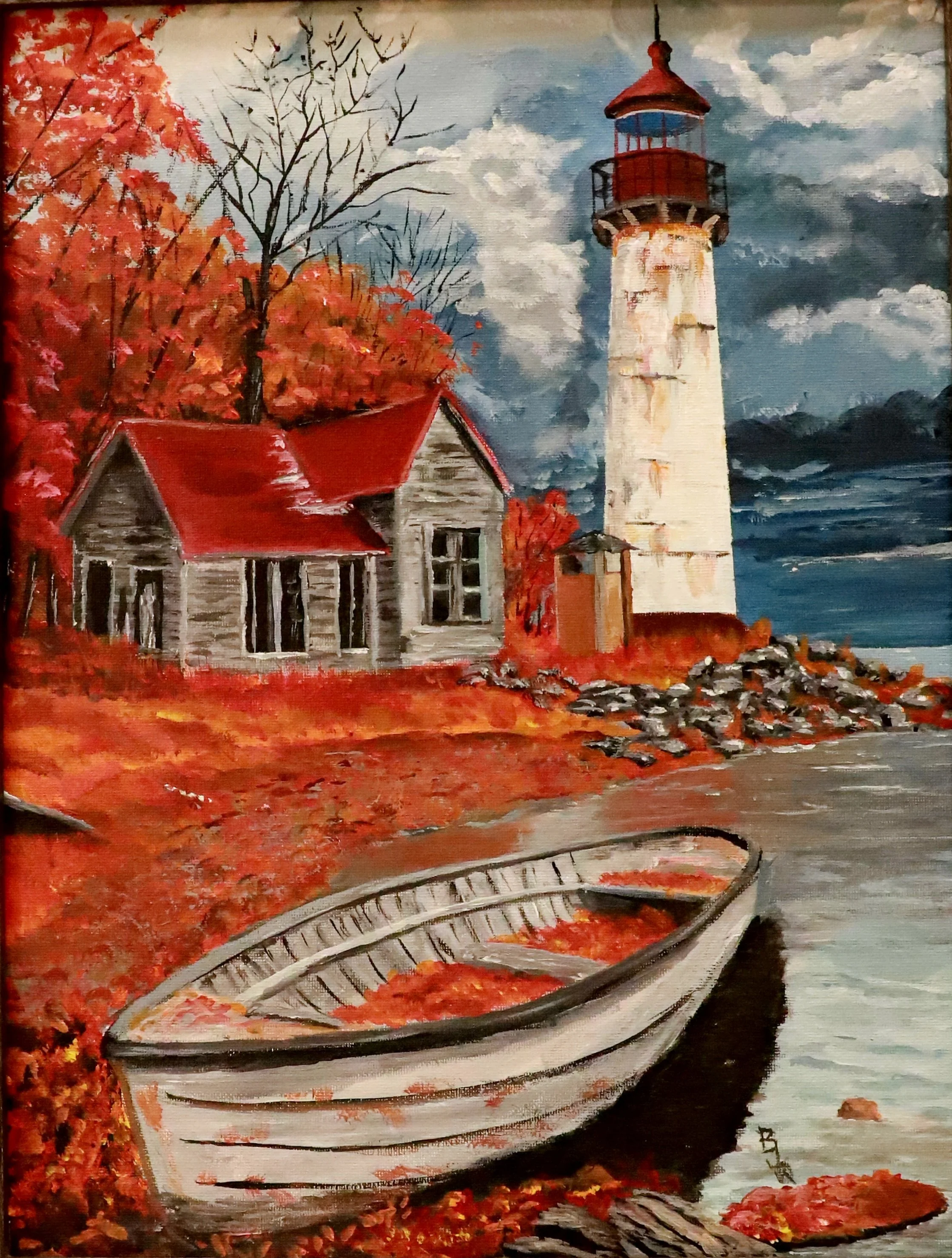 Lights Out - Acrylic on Canvas Board - August 2025