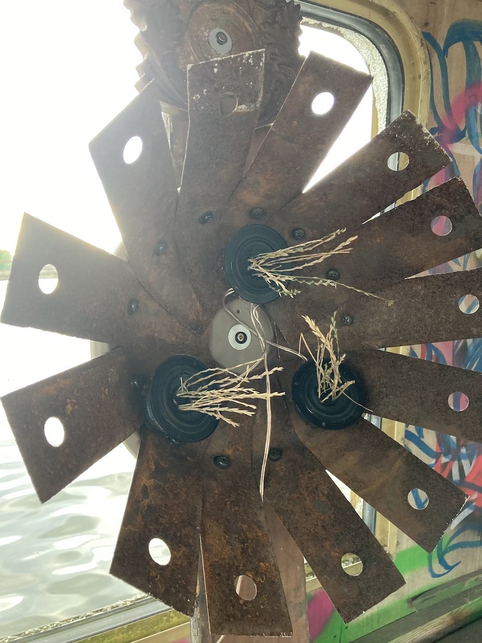 Close up of one sculpture on the Wengler