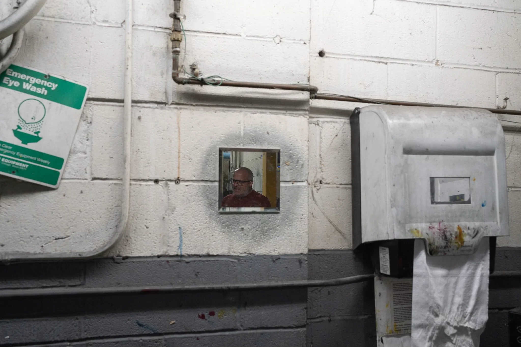 Tom Majerski &amp; BNP abandoned Bathrooms / Credit: Nicholas Christakis 