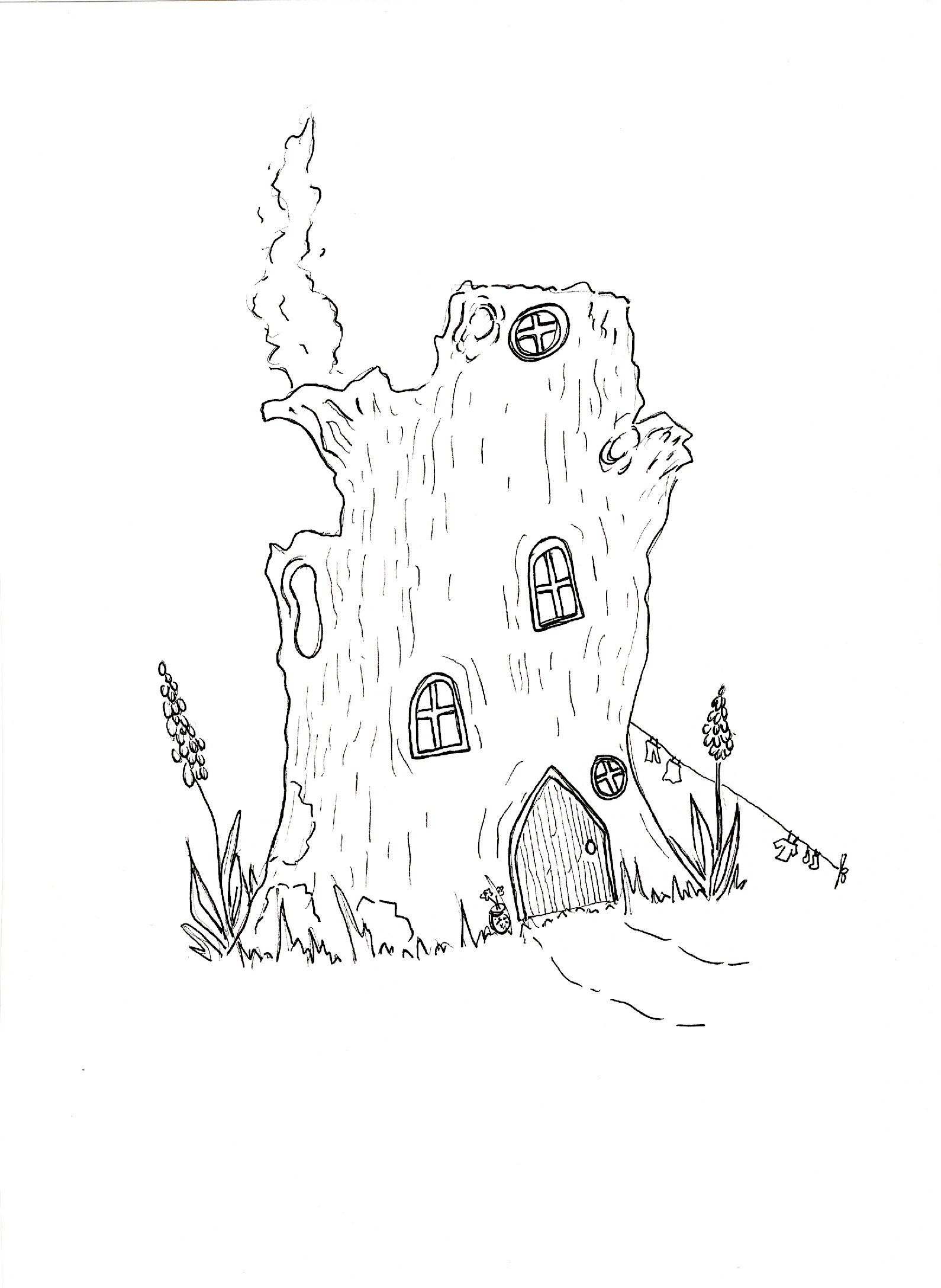 "Smallest Residents" - Micron Pen, freehand