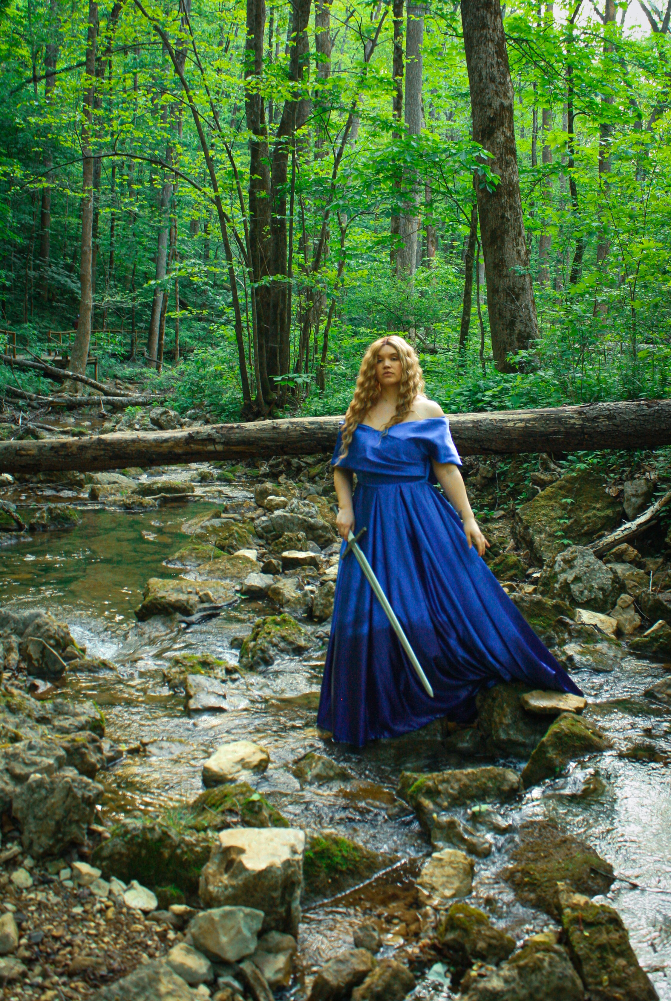 Forest Queen - Photo taken by Jessica Ruby, Thrifted dress