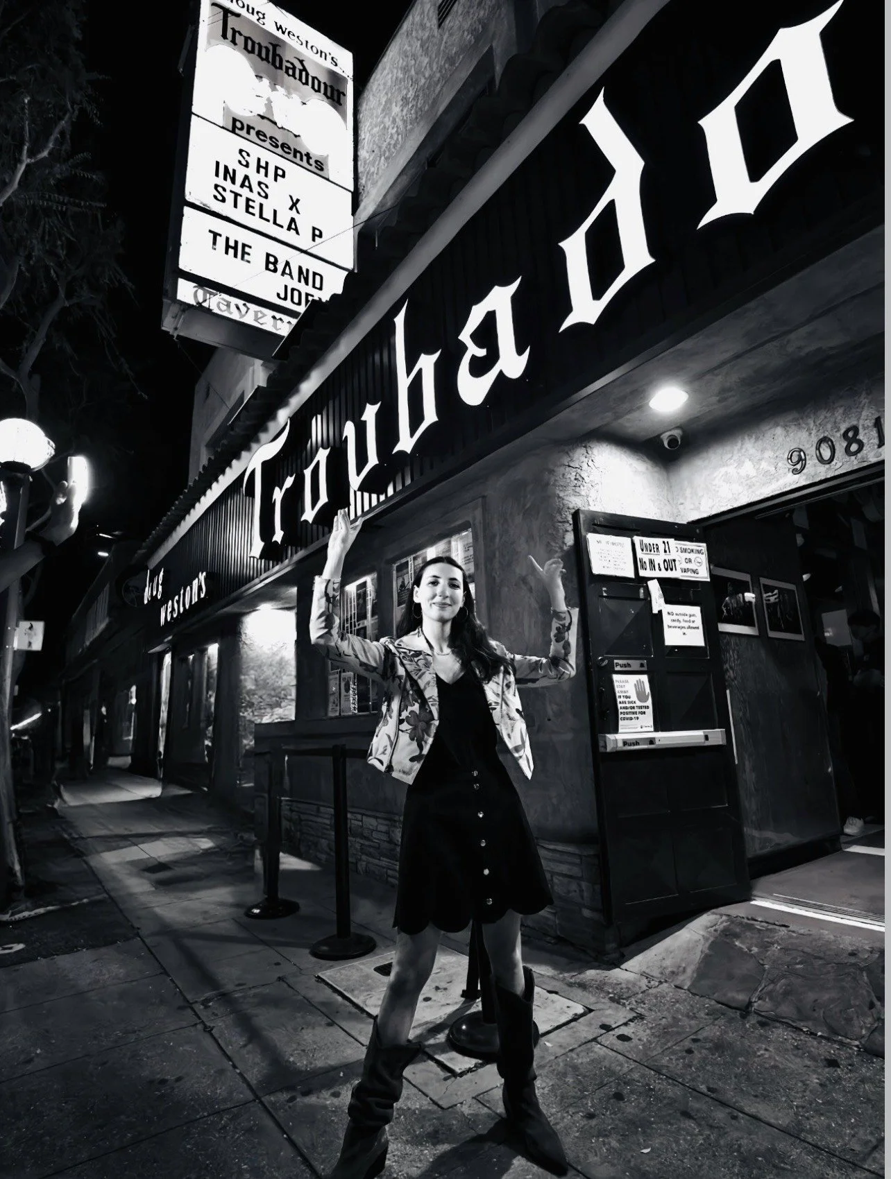 Stella at her sold out Troubadour show, November 2025