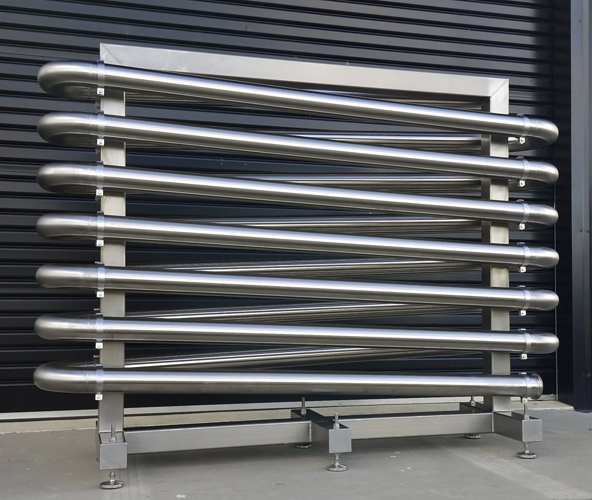Sanitary Holding Tube - 316 Stainless Steel, precision-fabricated for dairy and food processing lines. Features a sanitary-grade internal finish and fully purged, blended welds to eliminate bacteria traps. Designed with a precise fall to ensure total