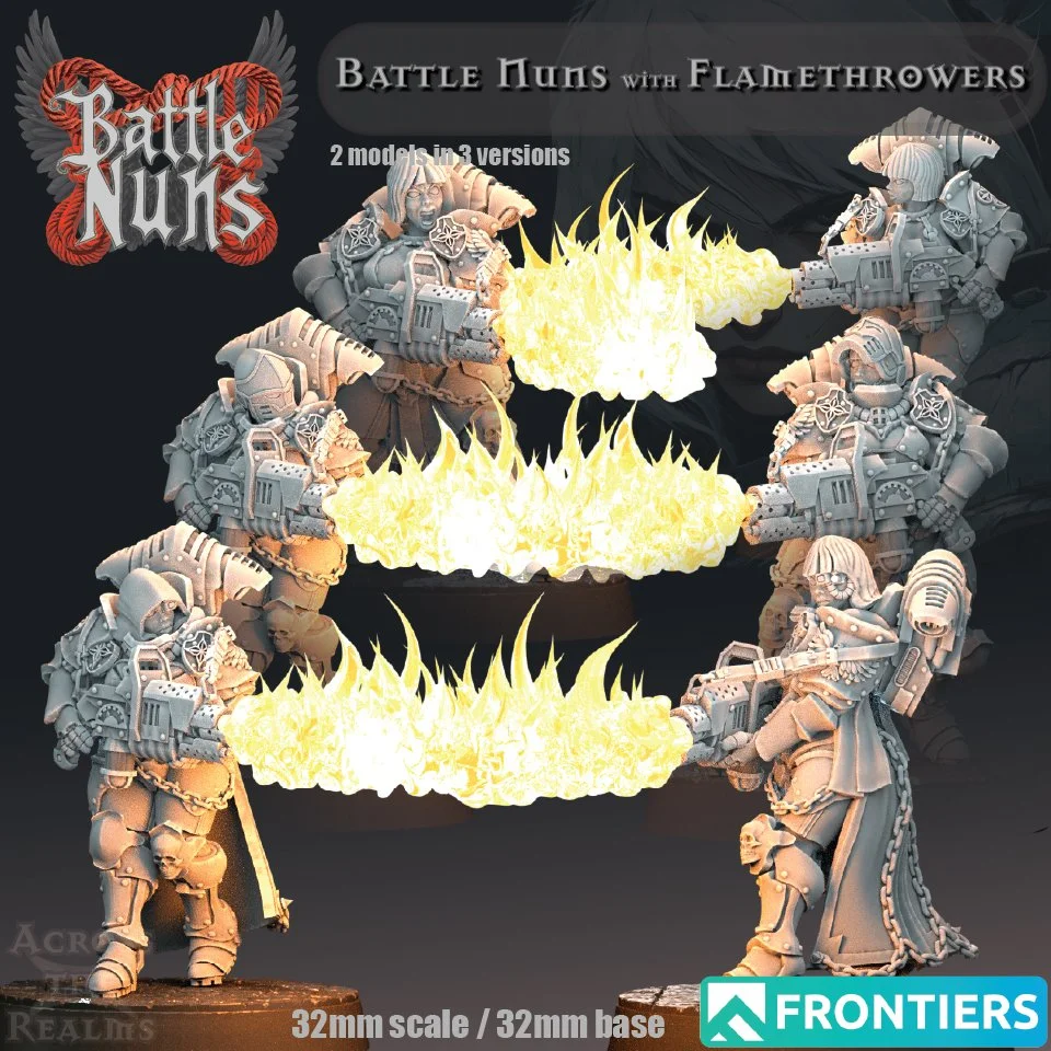 Battle Nuns: Flamethrowers