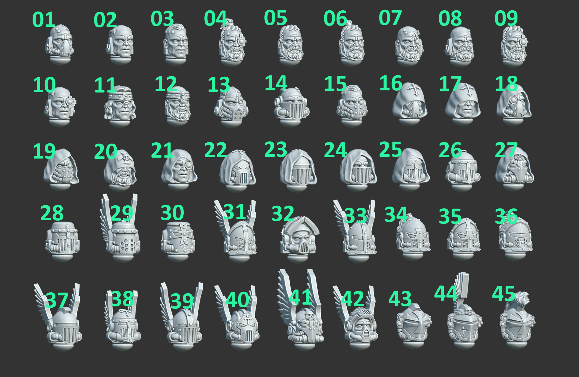 Eternal Pilgrims: Heads