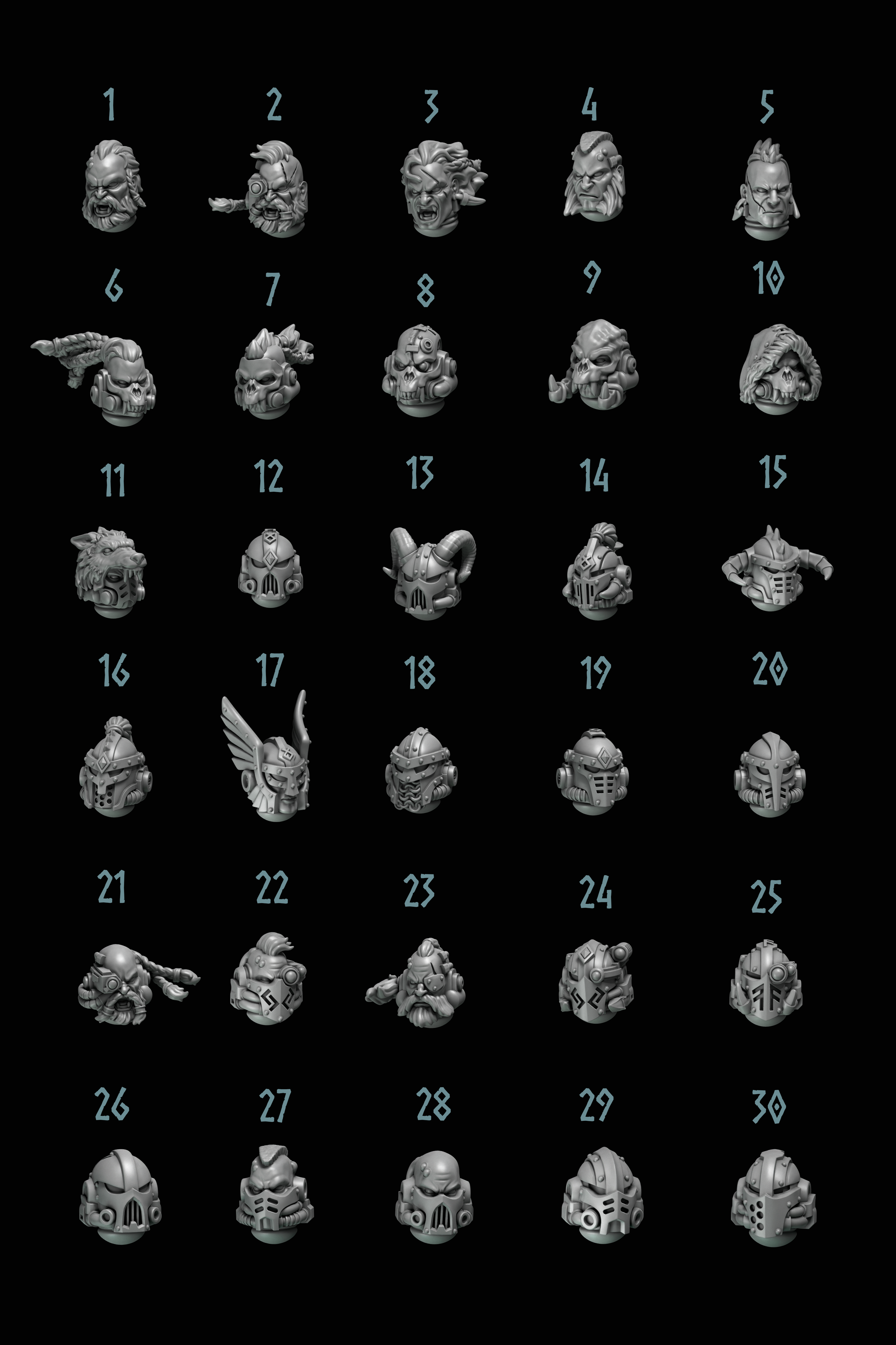 Primal Hounds: Heads