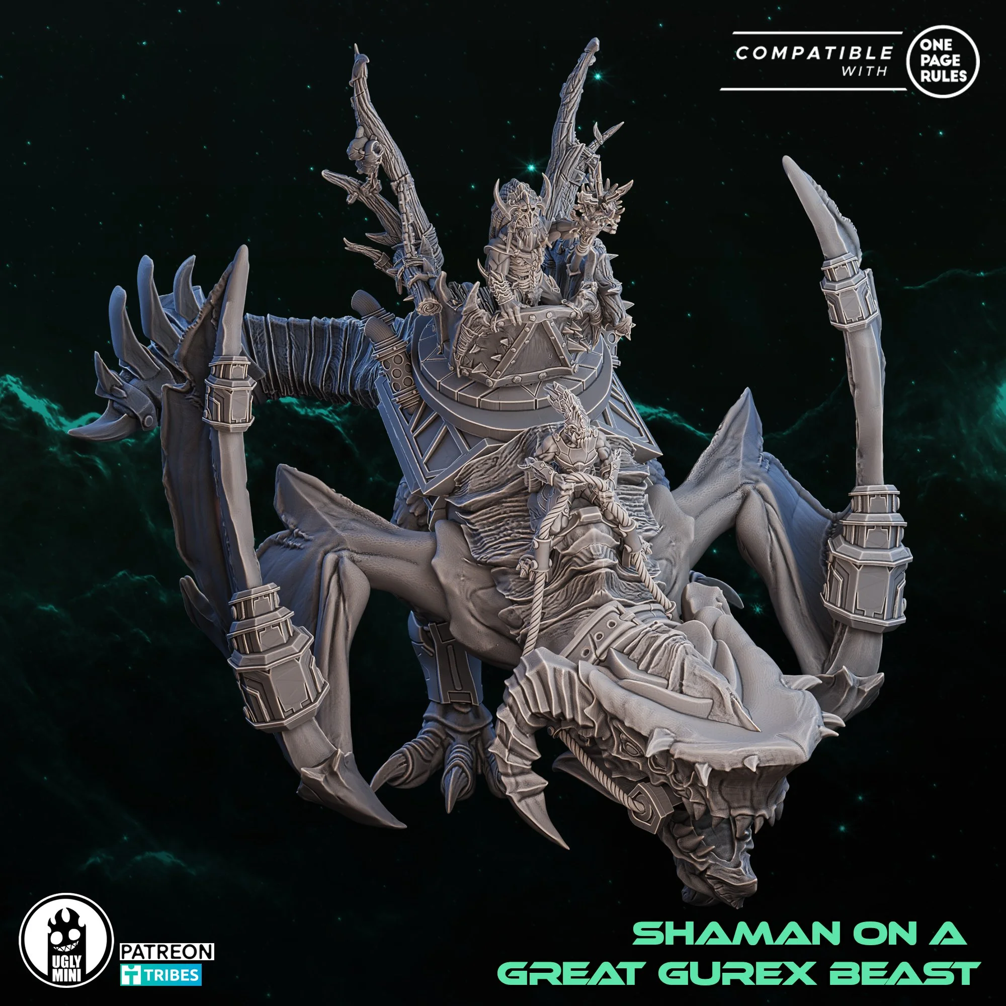 Raptari: Shaman on a Great Gurex Beast