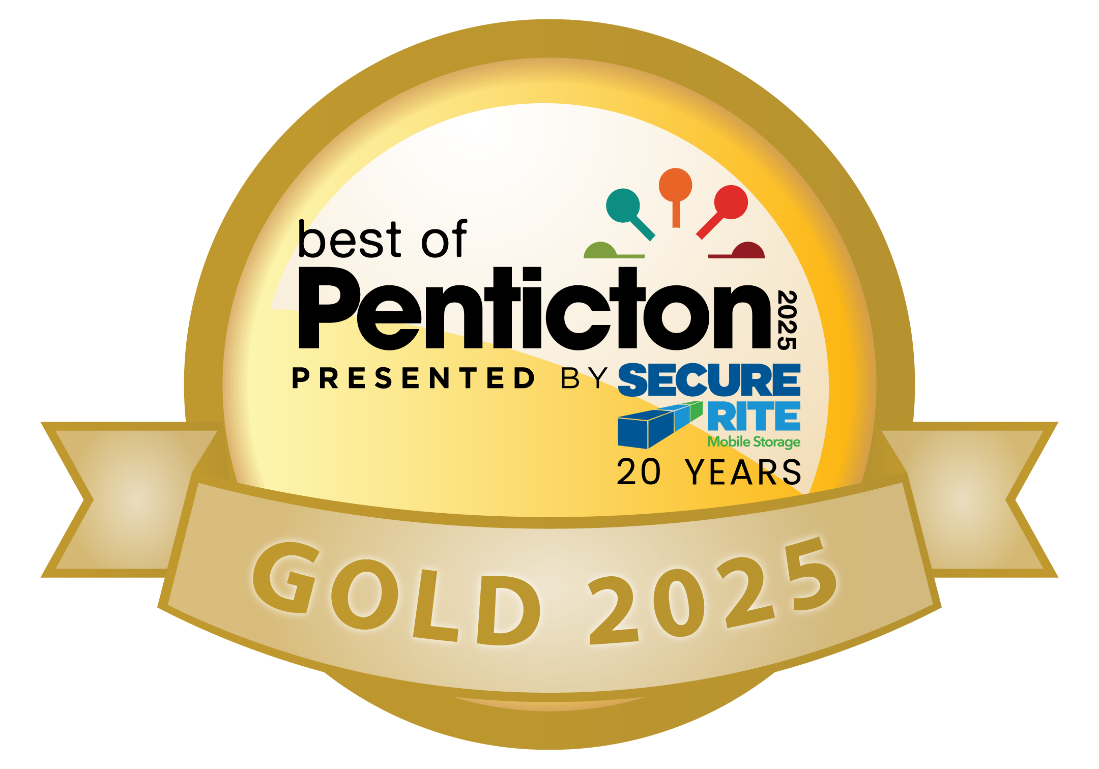We won gold for best of penticton reiki practitioner 2023, 2024, 2025
