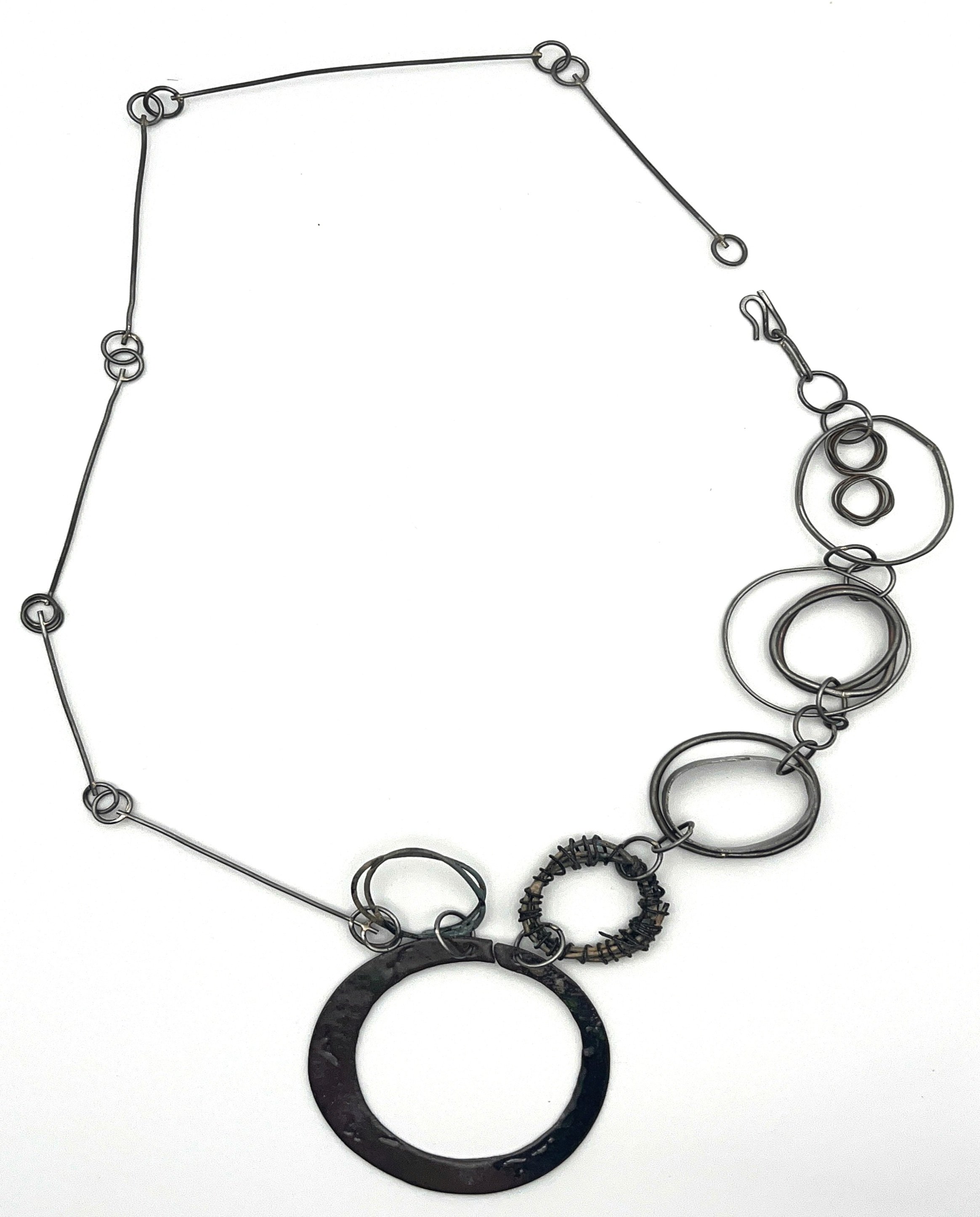 Consumption Cycle. Steel, enamel, copper.
29 x 7"