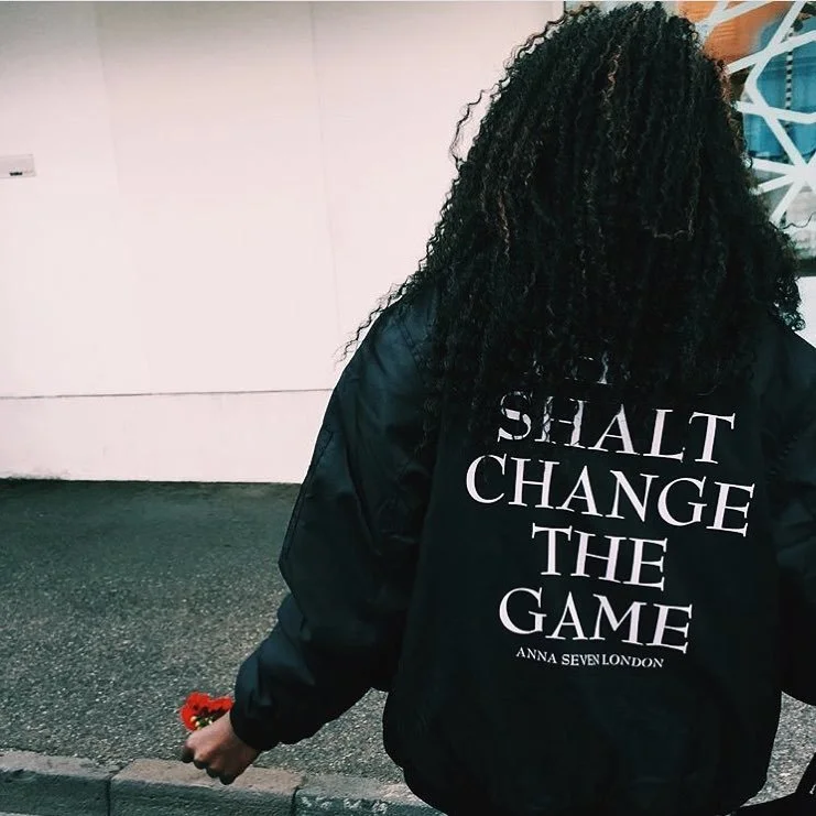 Sending Love all the Way from Australia | 'Thou Shalt Change the Game' Bomber Jacket, Available on Annasevenldn.com...Also a Perfect Gift for Christmas | Gift Wrapping Service Available #thoushaltchangethegame