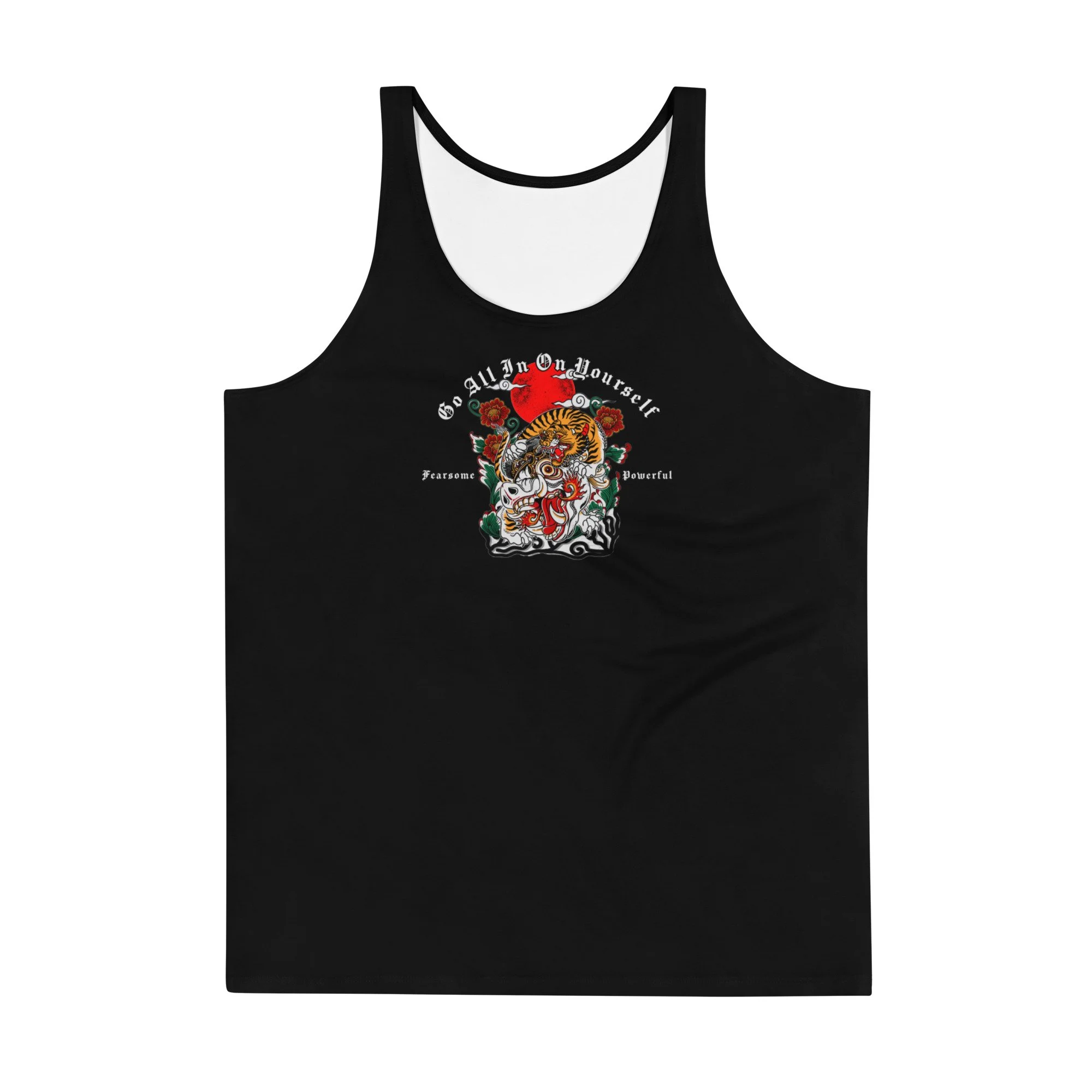Fearless Tiger Unisex Tank Top Moisture Wicking