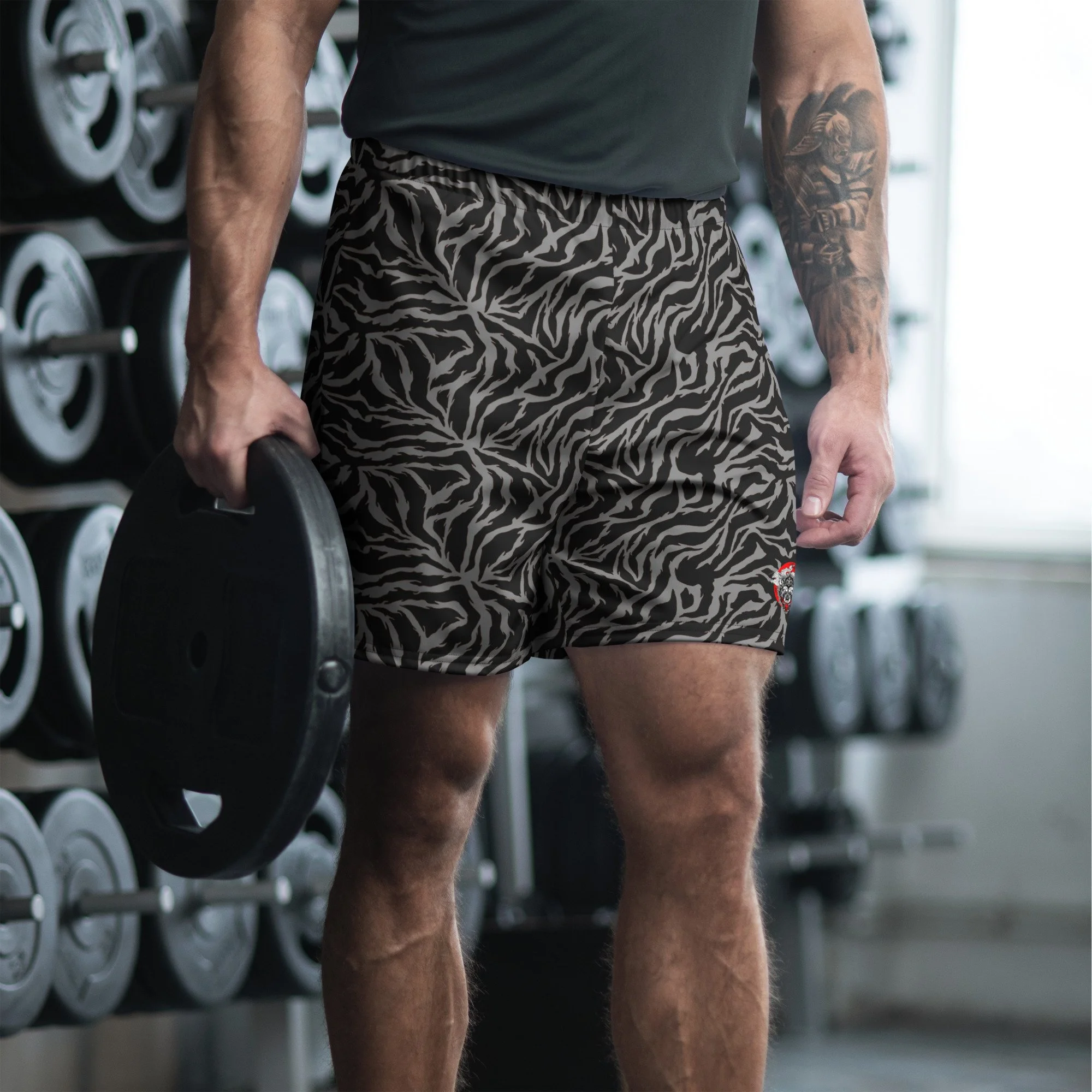 Grey Wolf Unisex Athletic Long Shorts