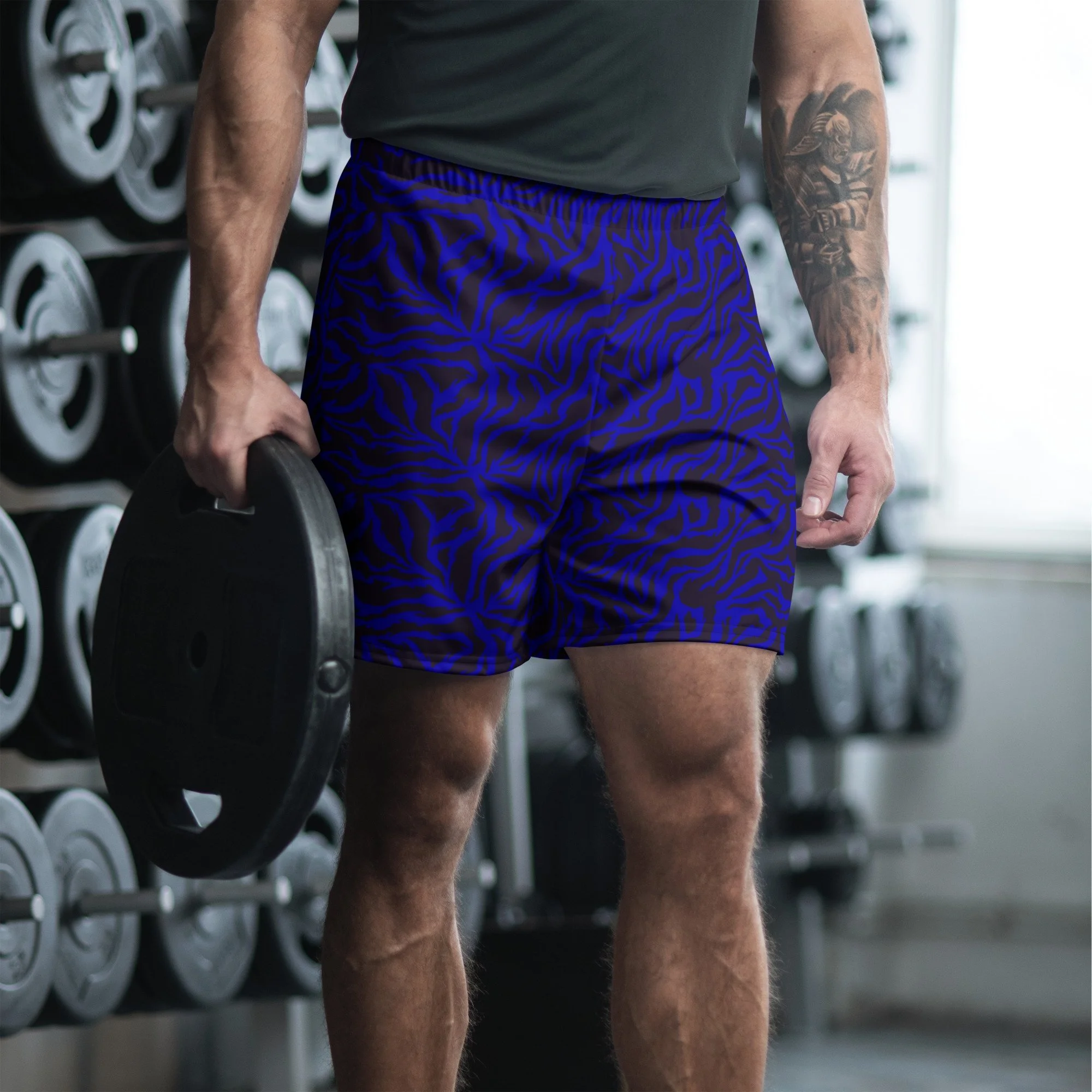Blue Tiger Unisex Athletic Long Shorts