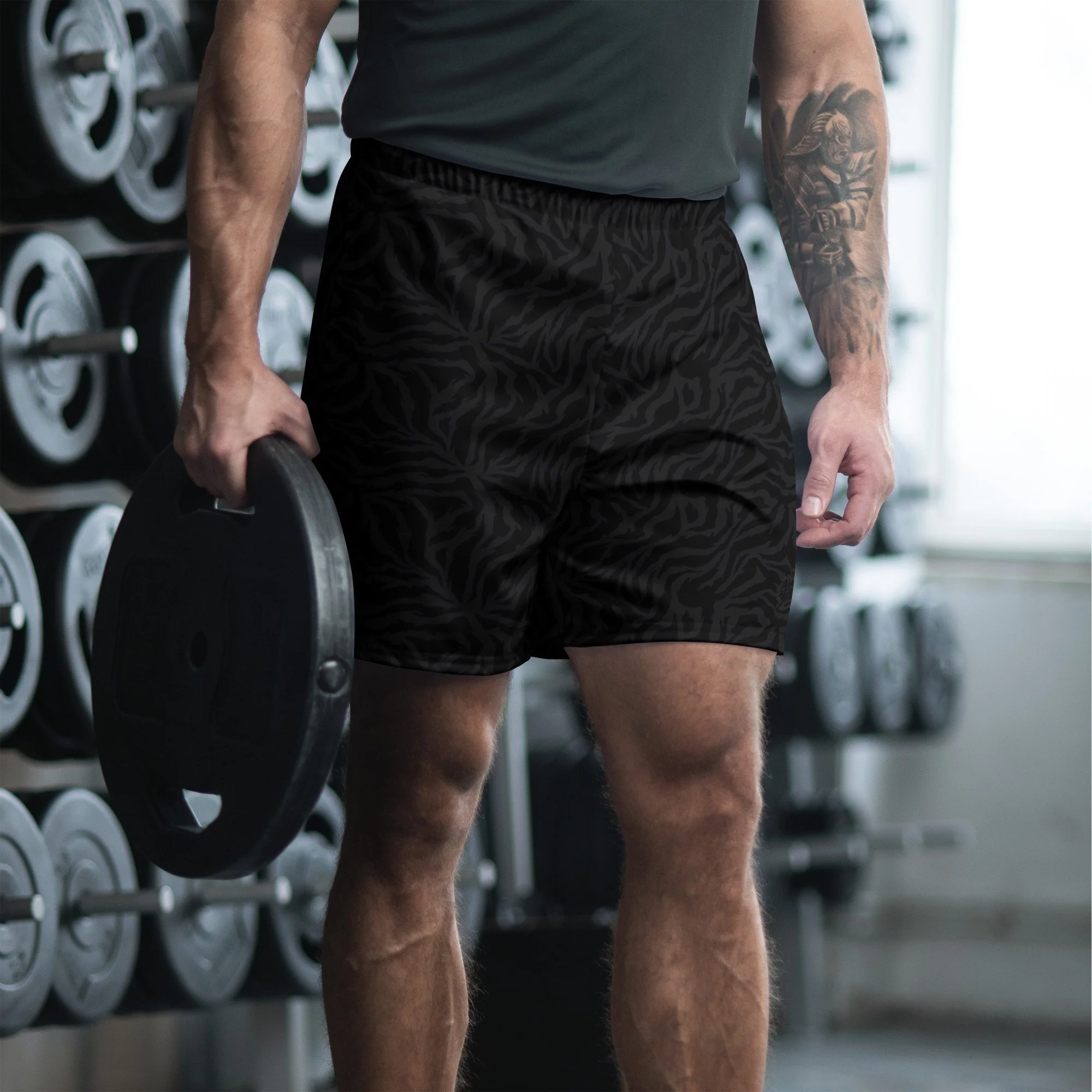 Midnight Tiger Unisex Athletic Long Shorts