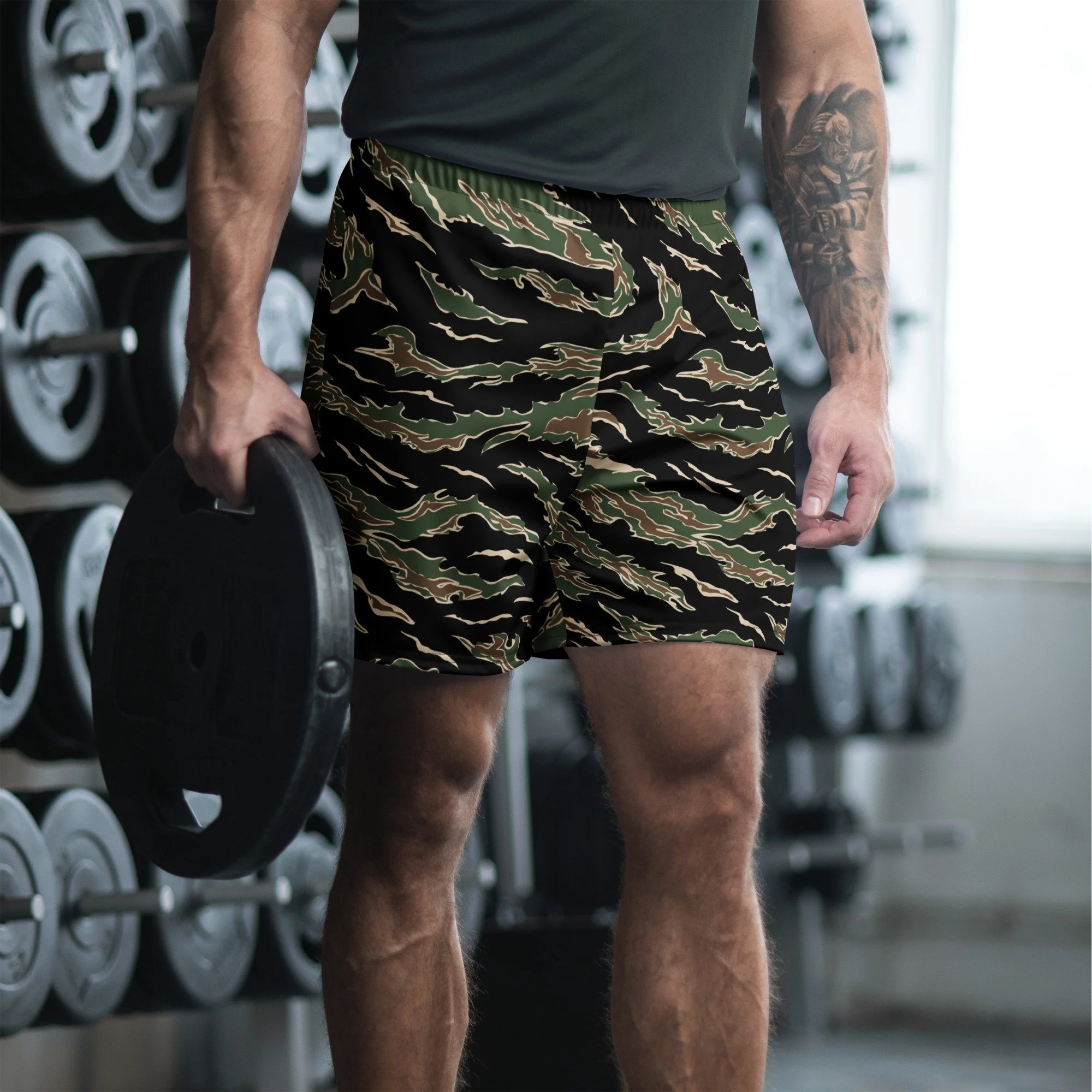 Woodland Tiger Unisex Athletic Long Shorts