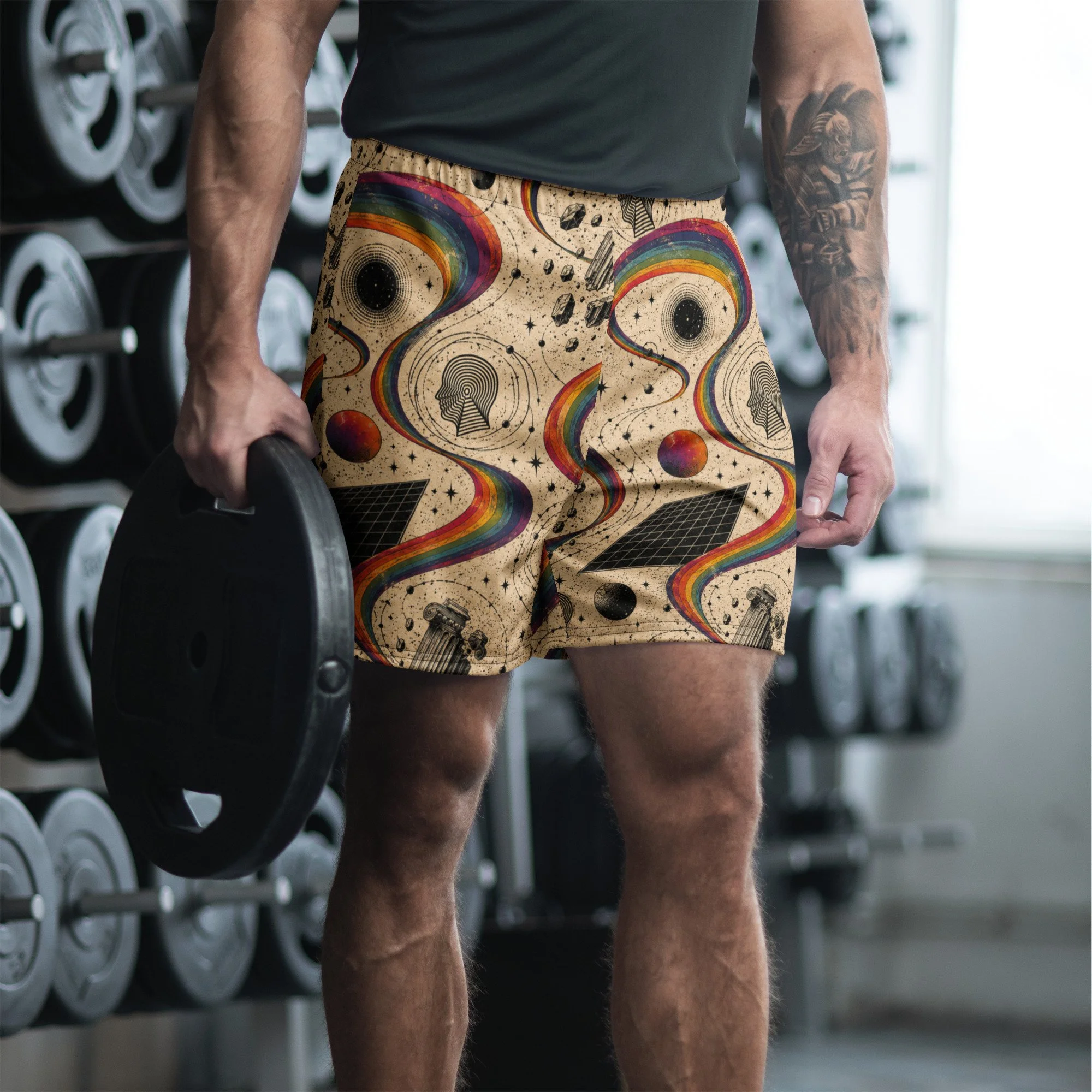 Burden of Enlightenment  Unisex Athletic Long Shorts