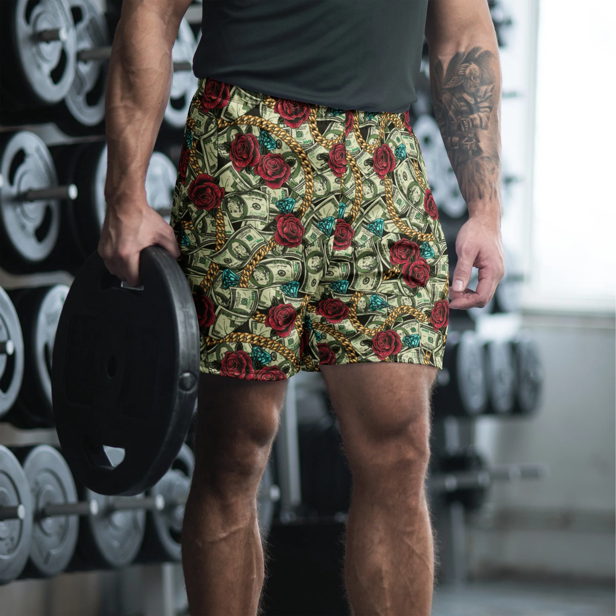 Cash Money Unisex Athletic Long Shorts