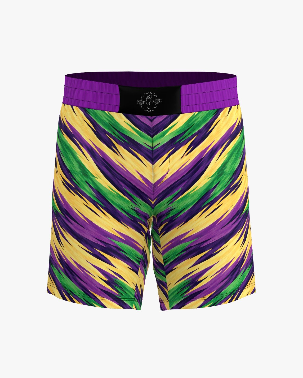 Mardi Gras Tiger Stripe Grappling Shorts