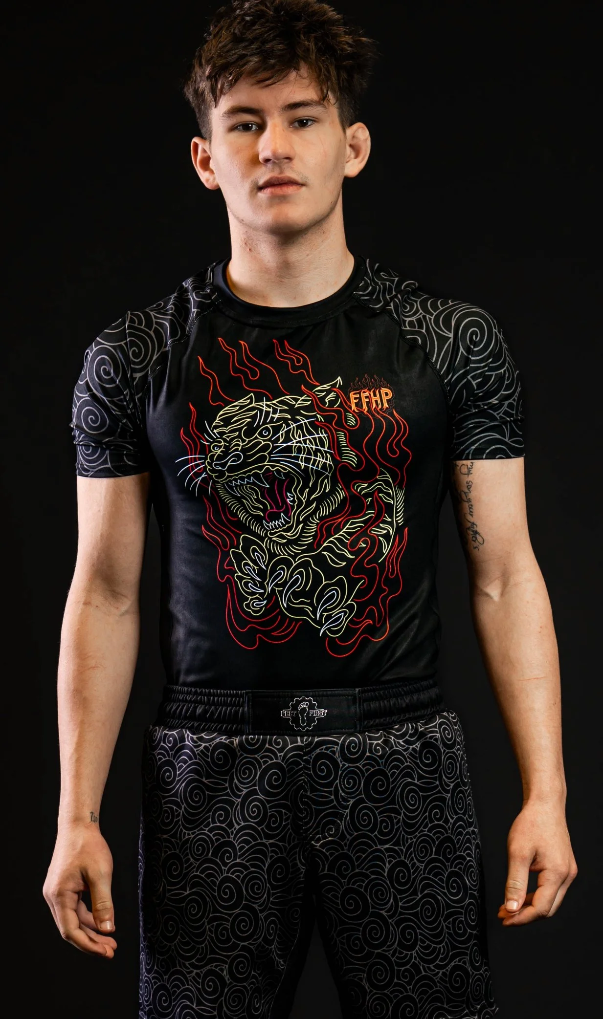 Tiger Inferno men’s rash guard