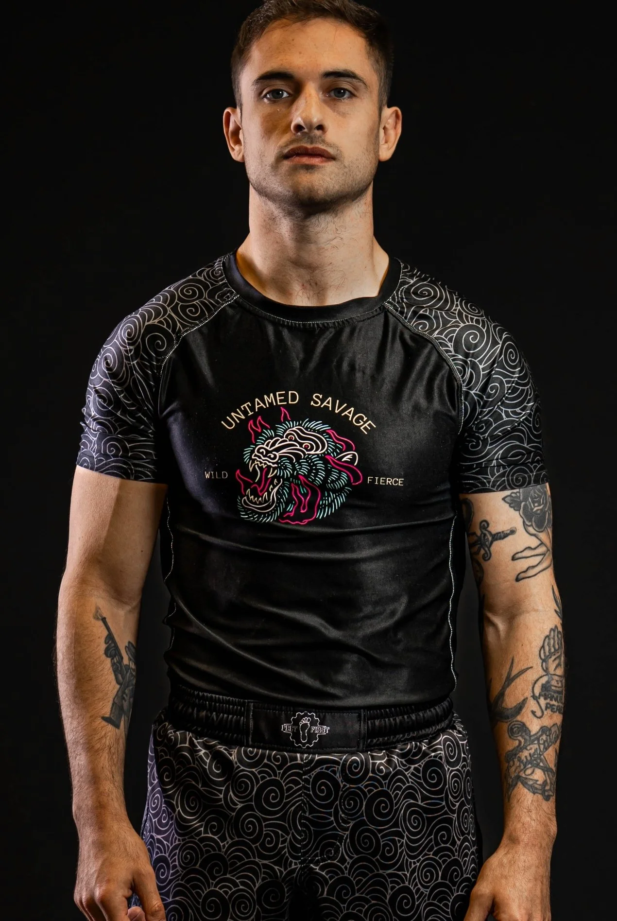 Untamed Savage Men’s rash guard