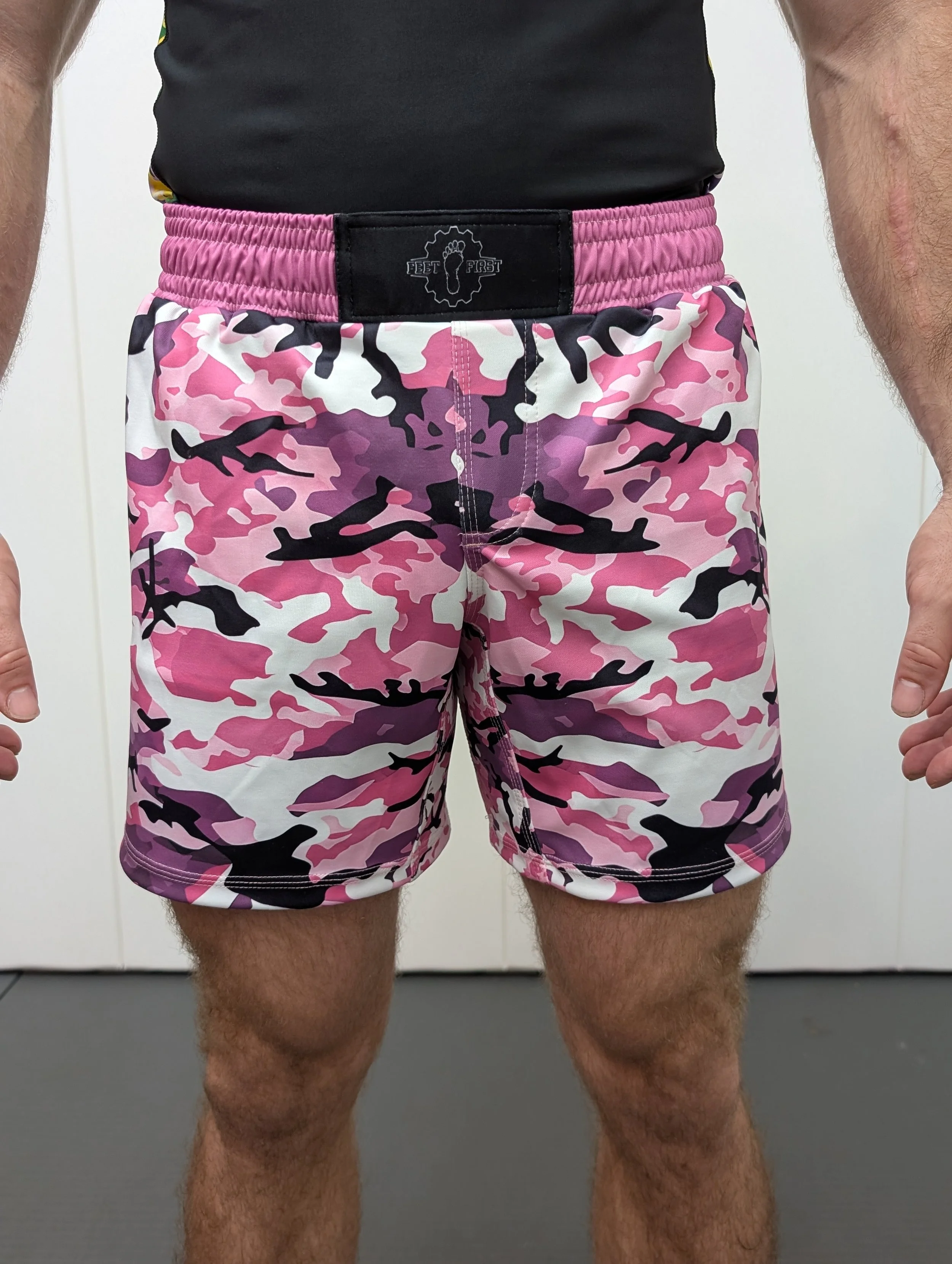 Pink Woodland Camo Grappling Shorts