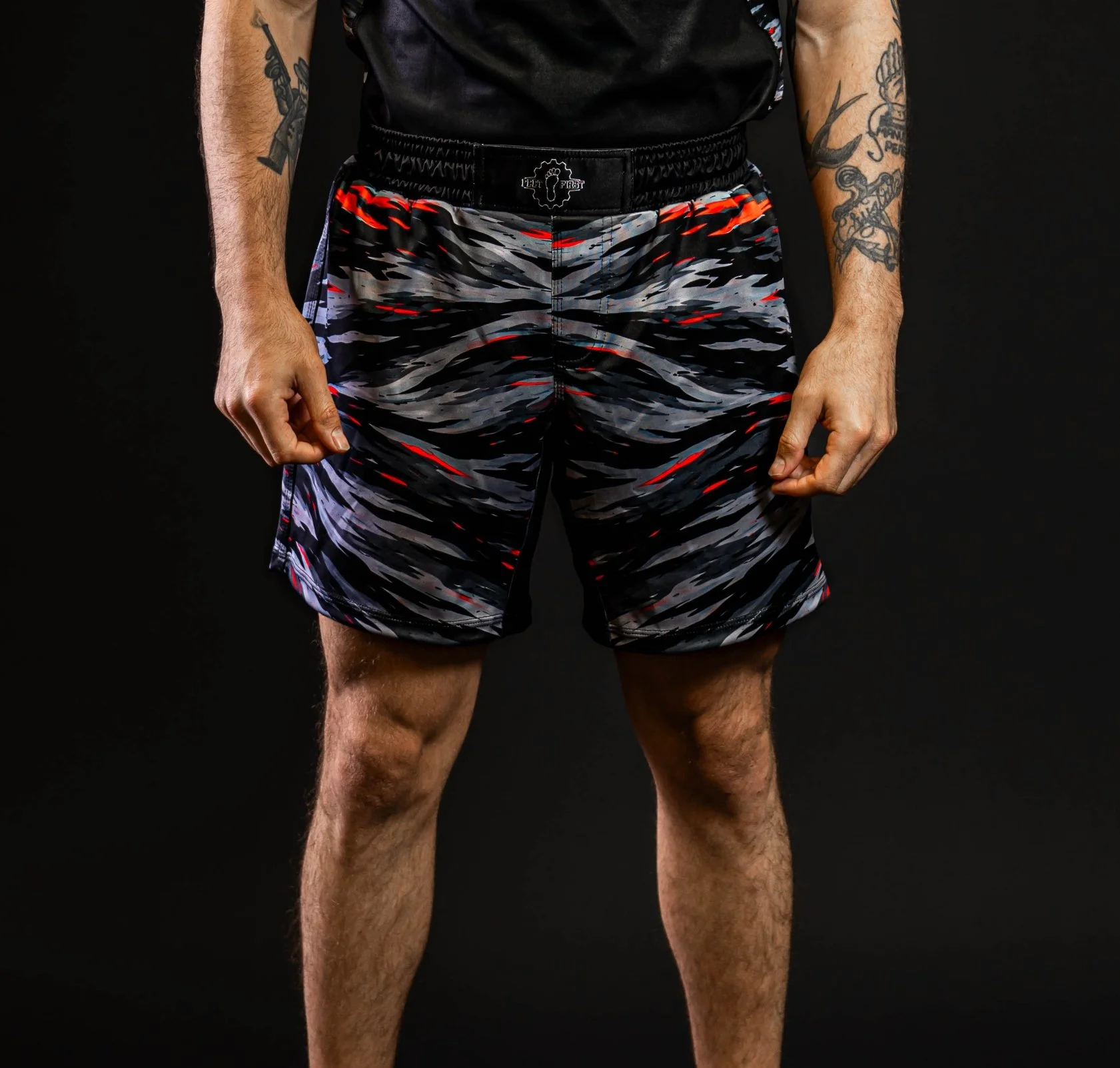 Black Belt Tiger Camo Grappling Shorts