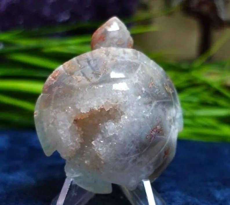 Amethyst Agate Geode Turtle - helps relieve stress and strain 2.jpg