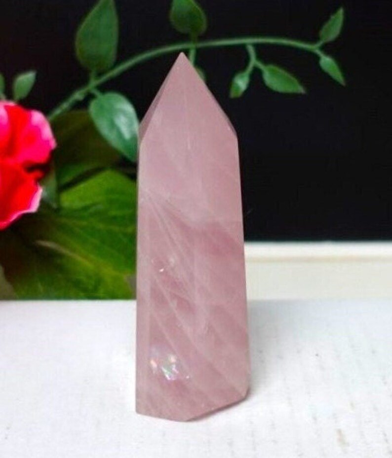 Rose Quartz Tower - High Quality - attracting love$29-1.jpg