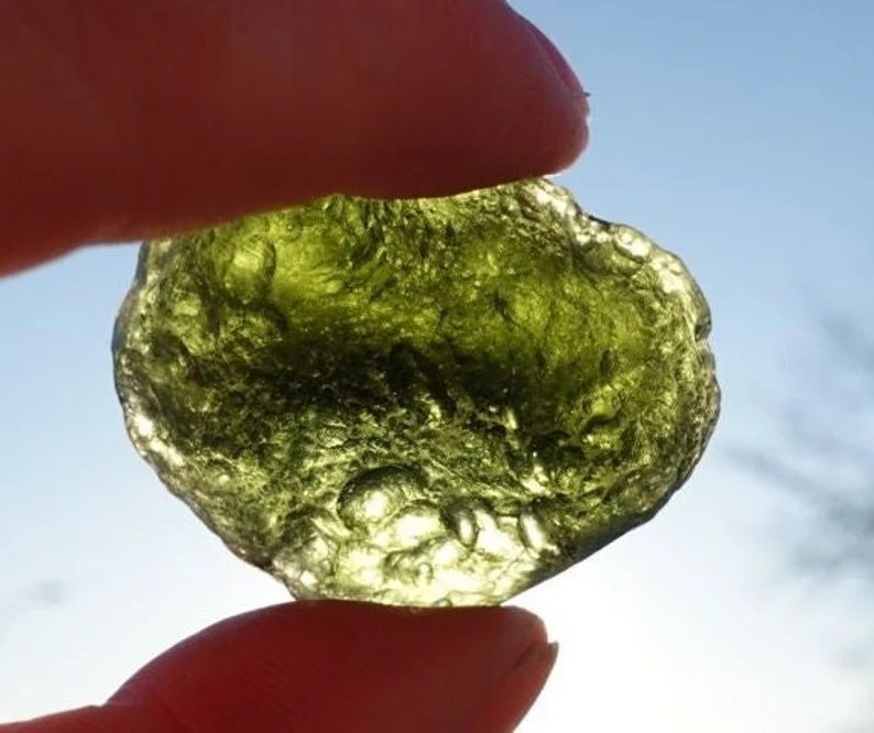 Large Moldavite - 18g - Meteorite from Space - Transformation - Certified - Genuine Moldavite 2.jpg