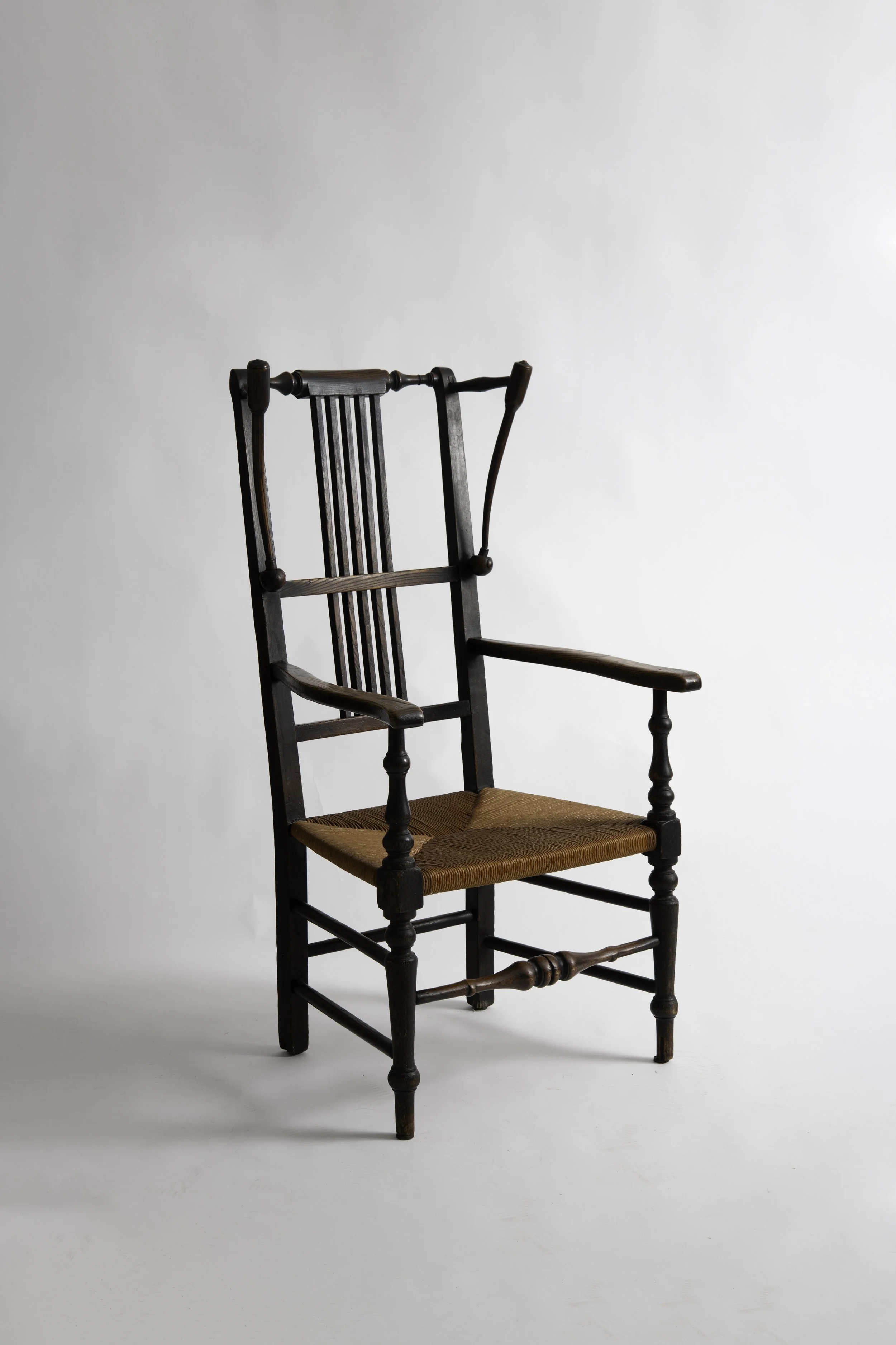 19th Century English Arts & Crafts Oak Armchair