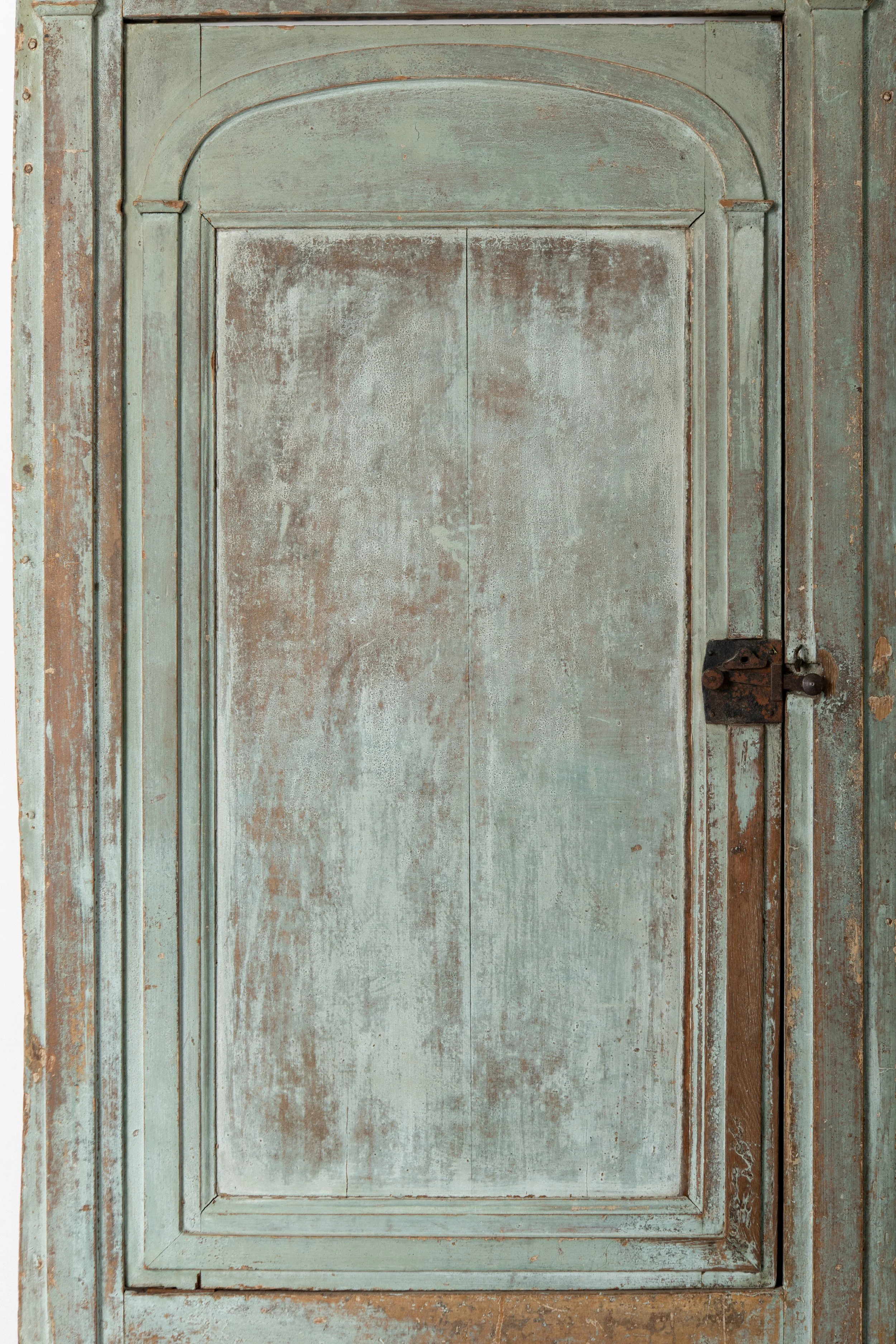 Early American architectural cupboard front in red oak