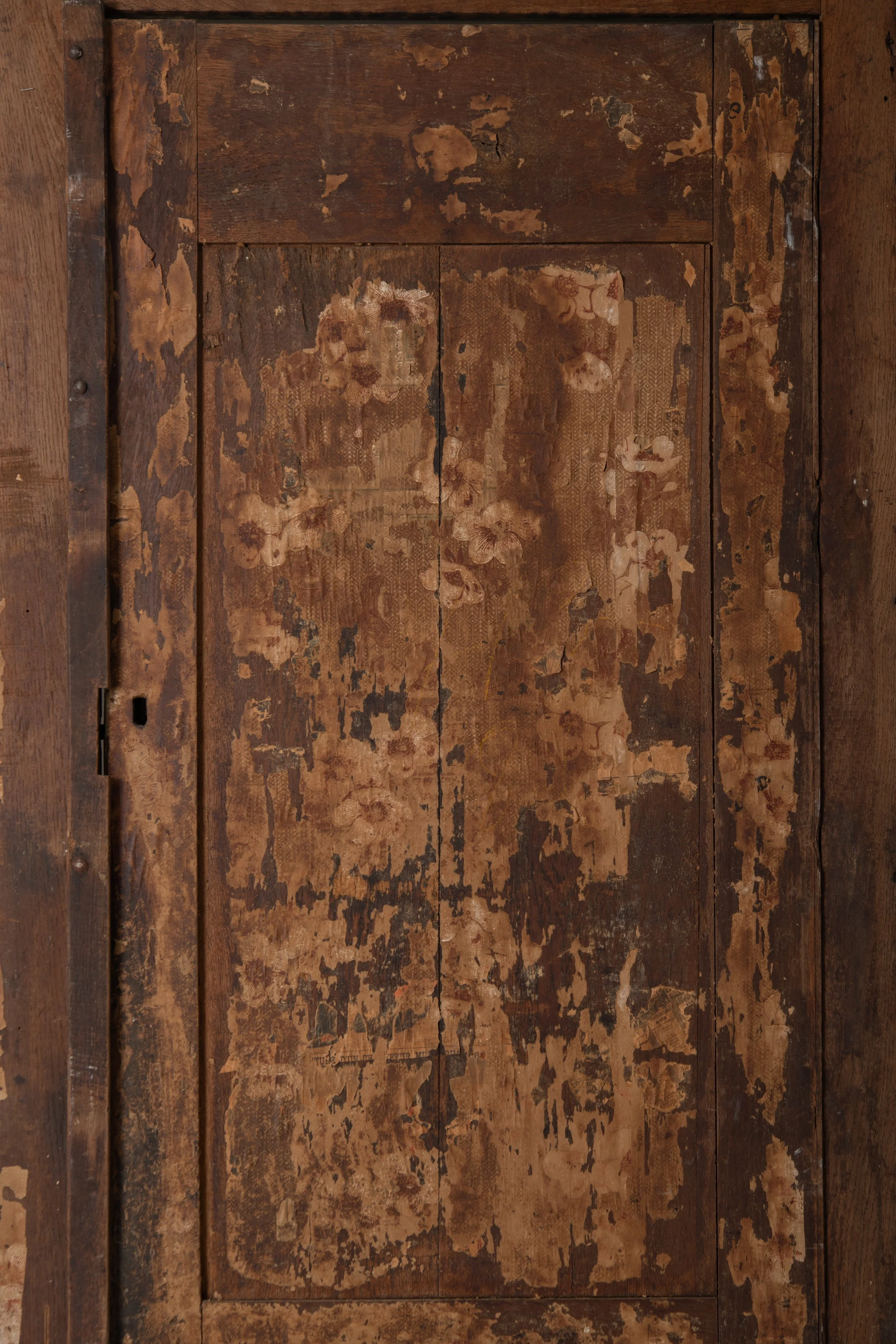 Architectural fragment from an 18th century New England built-in cupboard