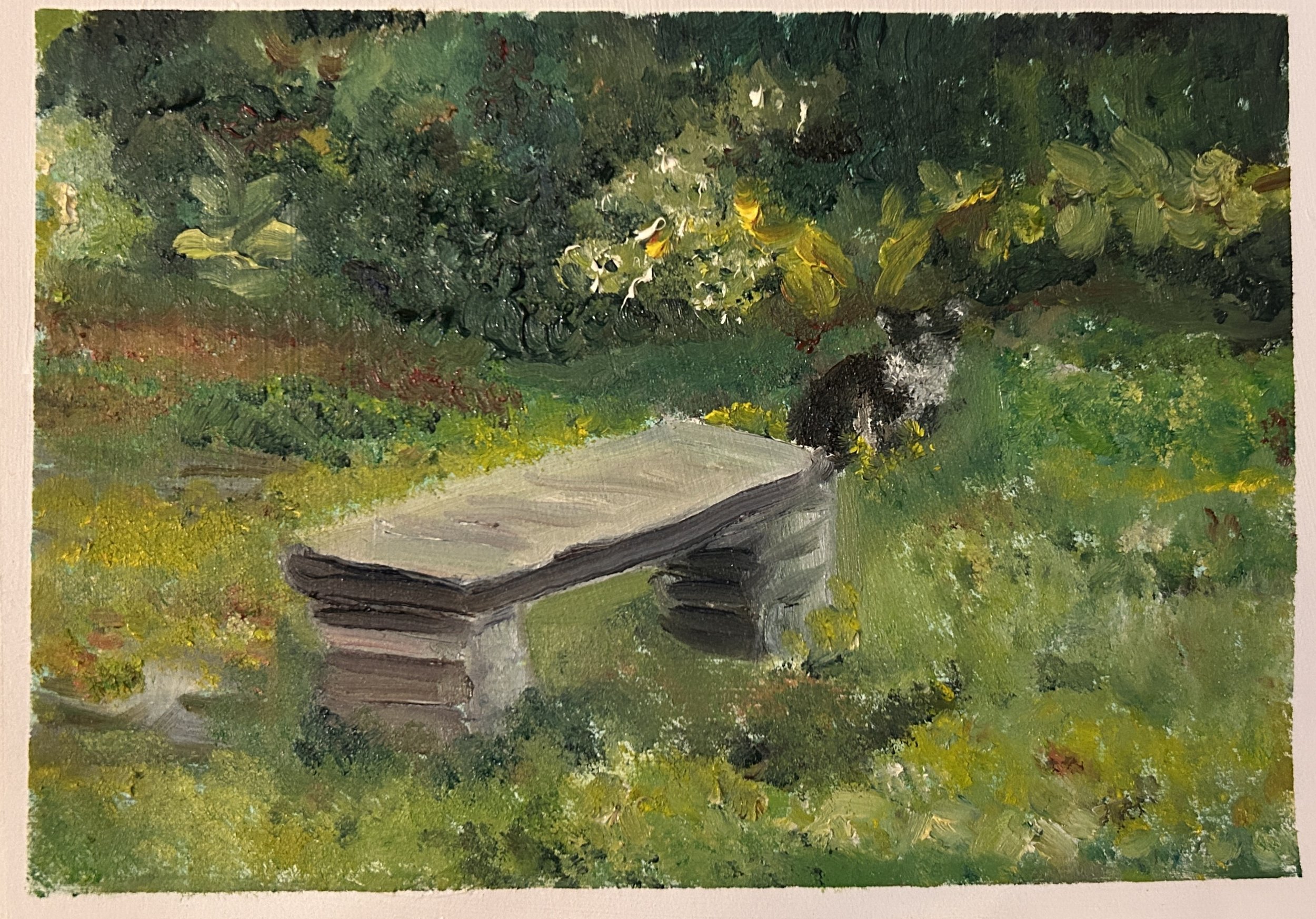 'ruby in the summer' 

oil on canvas paper
2025
