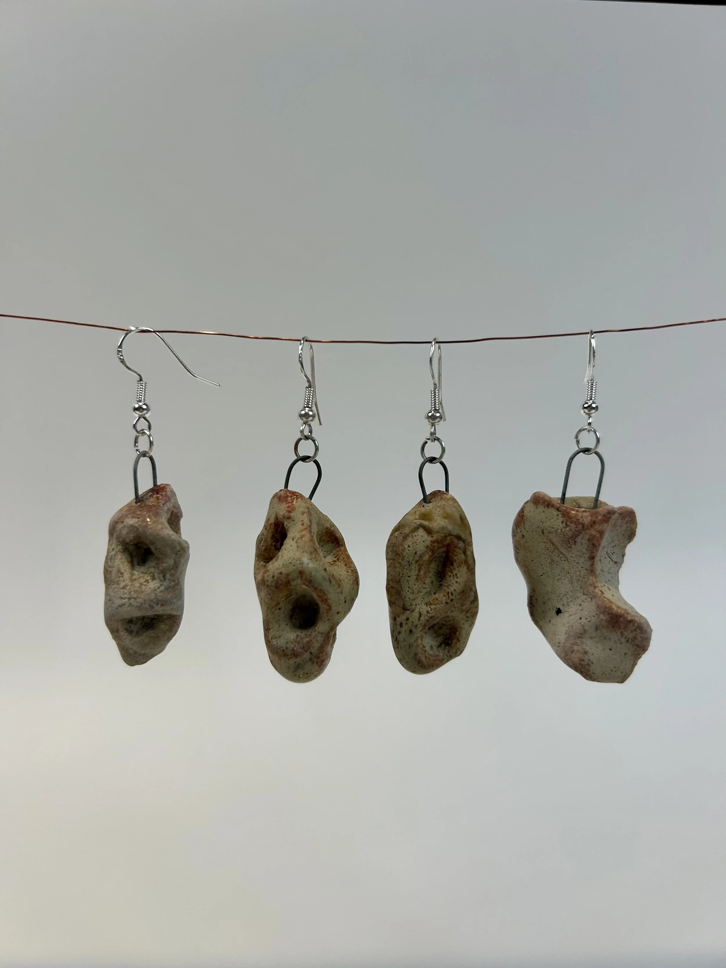 'Pod Charms' - porcelain, mid fire glaze