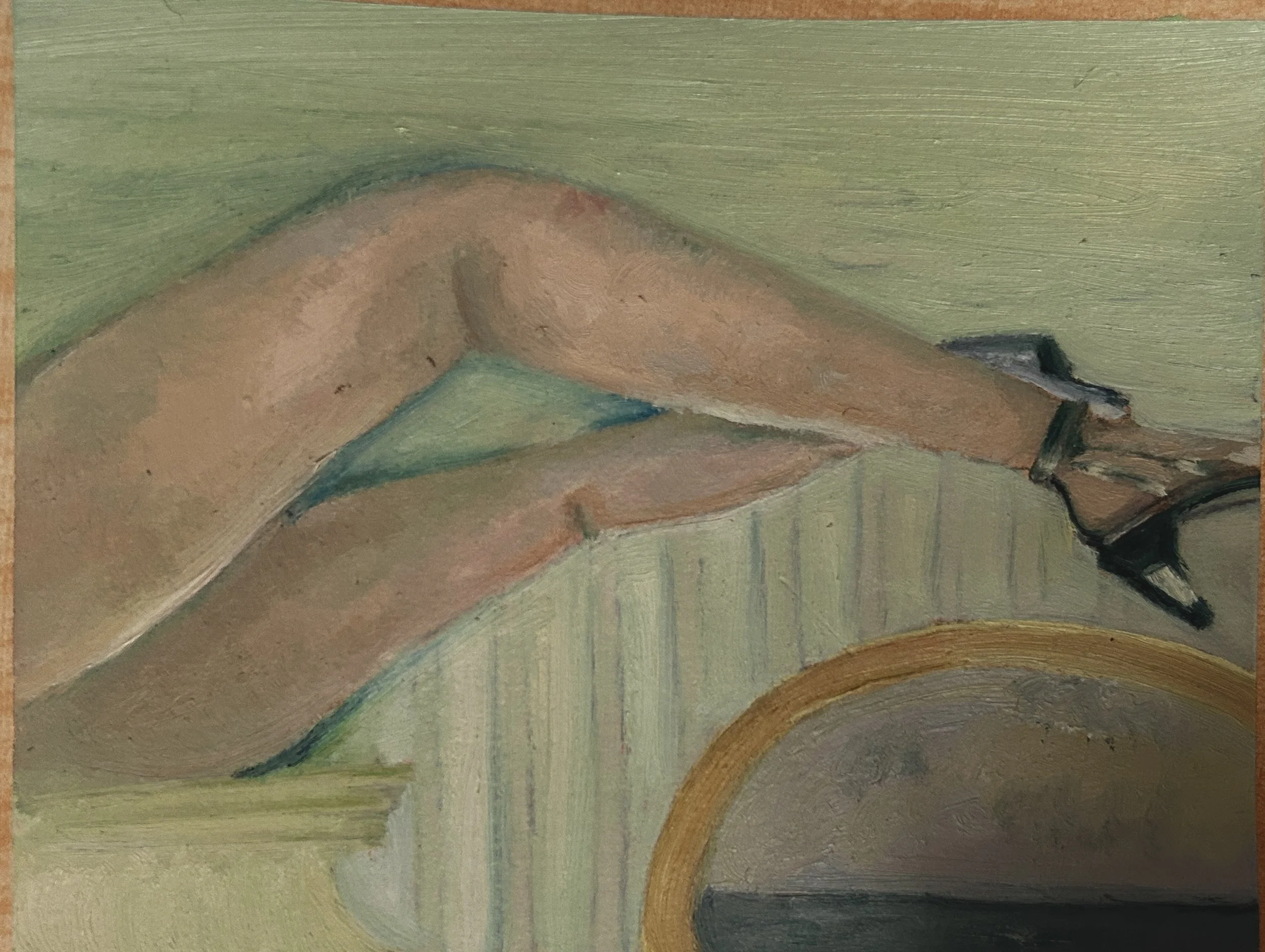 'Pastel Thighs'
oil on canvas paper
2025