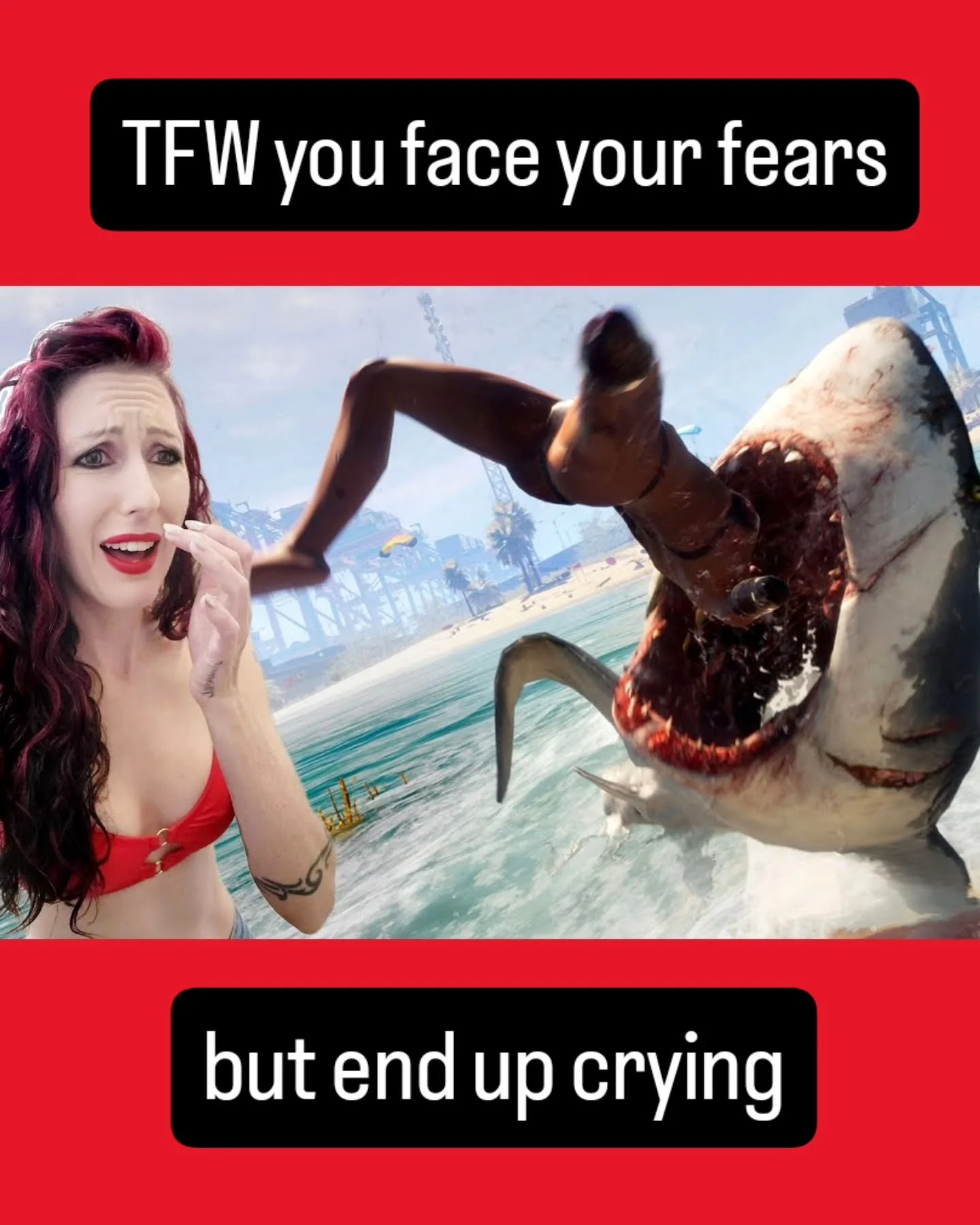 I played MANEATER for a special July 4th stream and I cried 😭