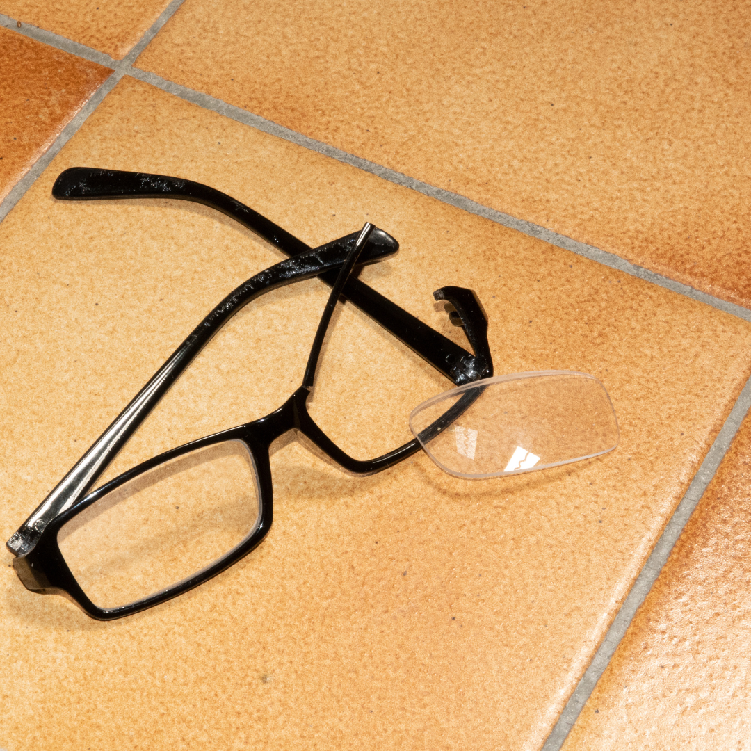 Repair of broken glasses